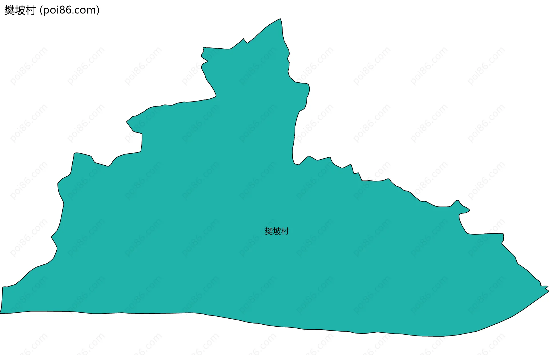 樊坡村边界地图