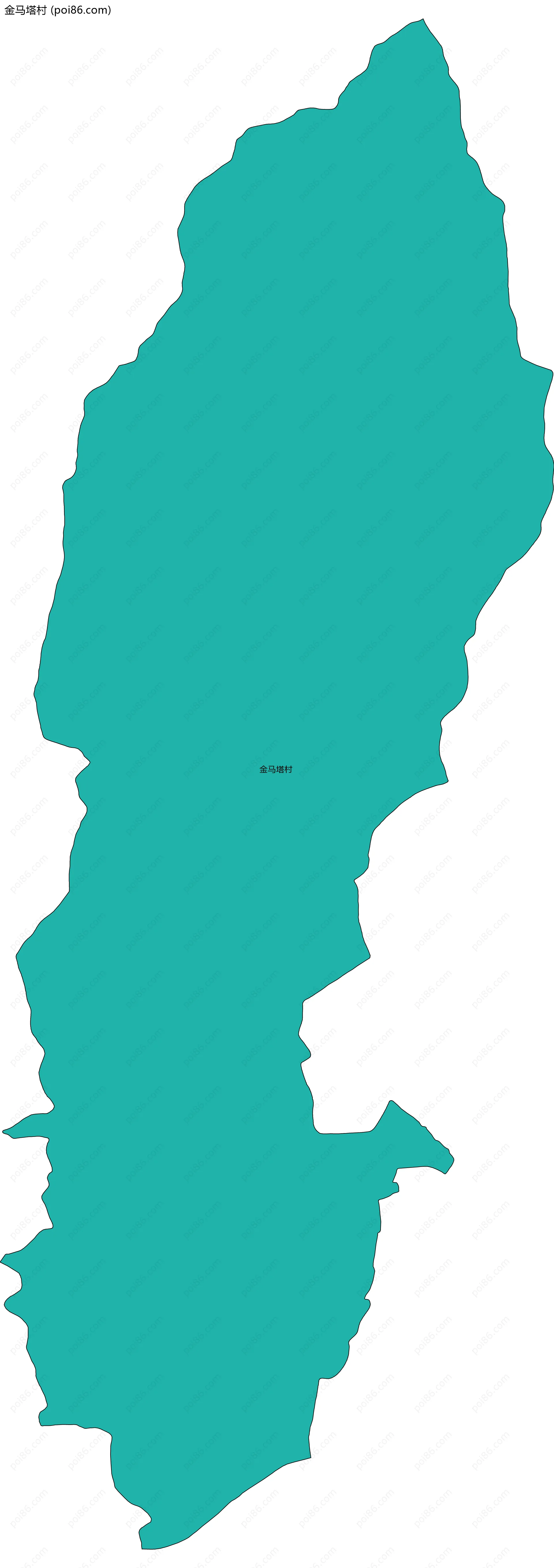 金马塔村边界地图