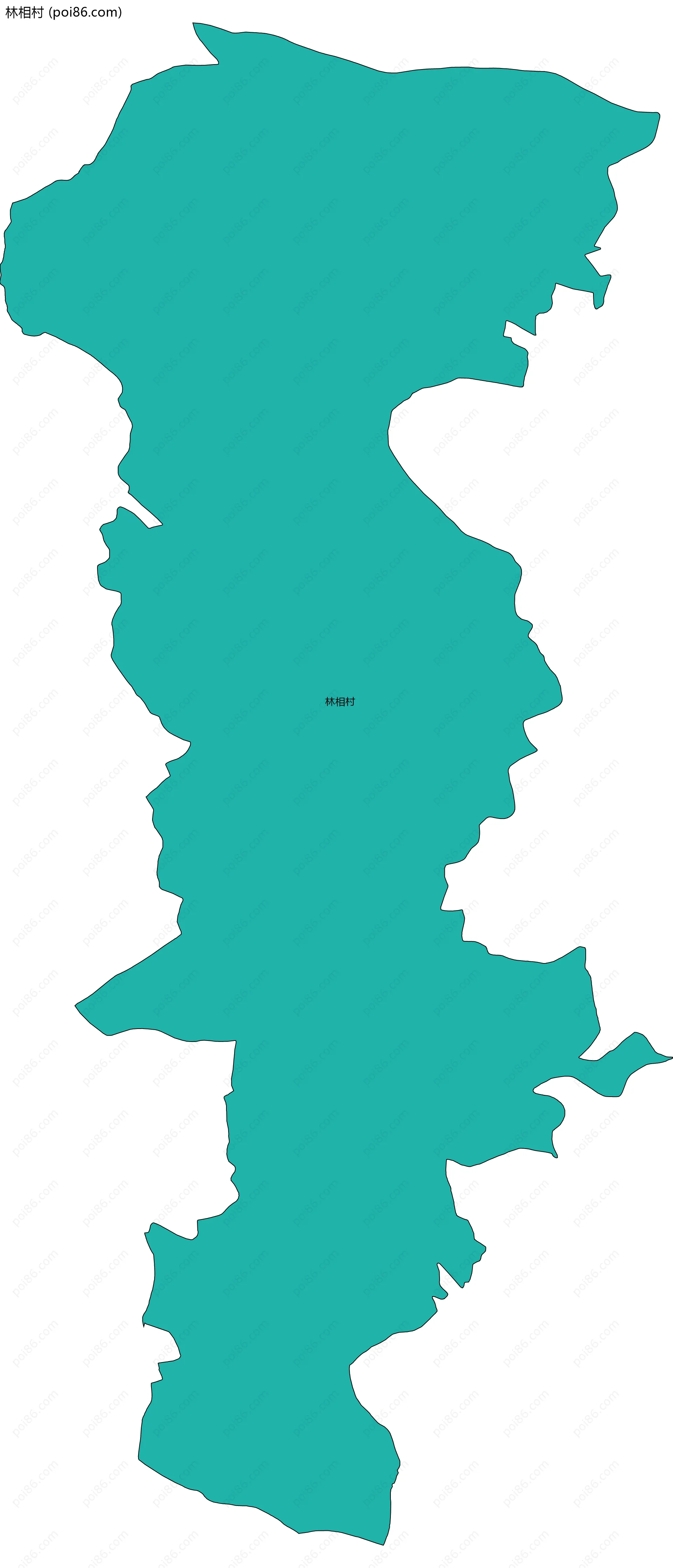 林相村边界地图