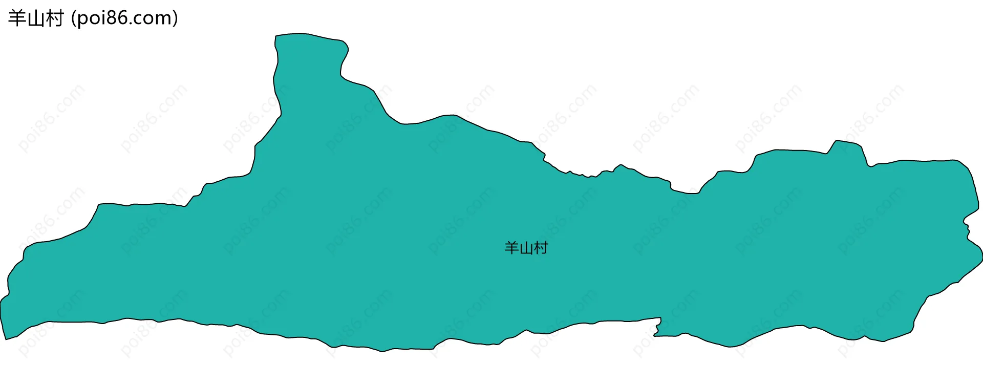 羊山村边界地图