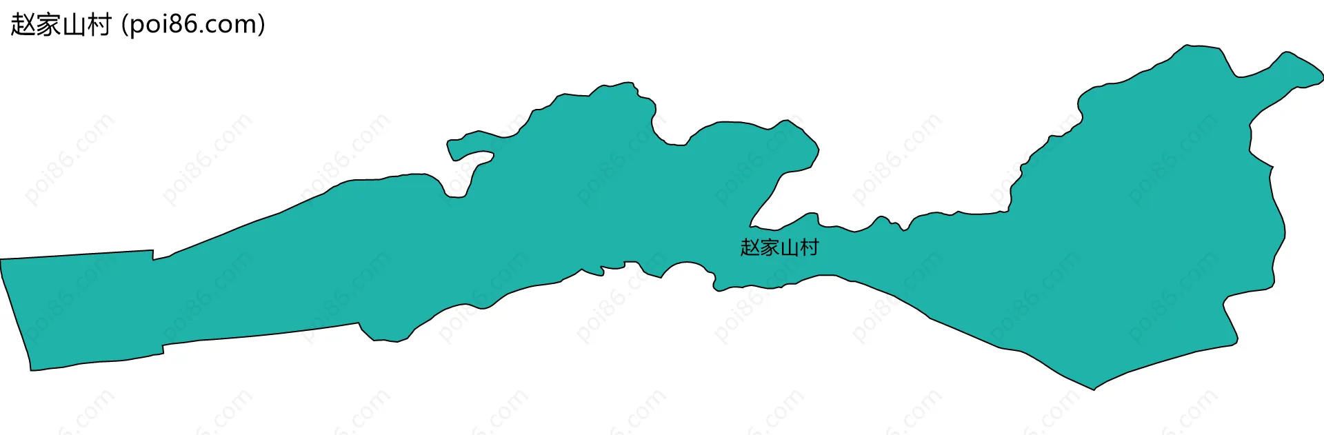 赵家山村边界地图