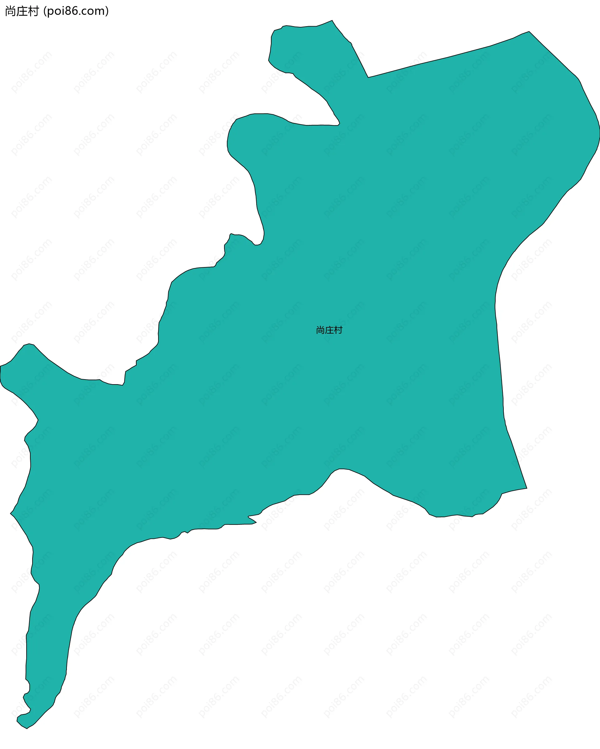 尚庄村边界地图