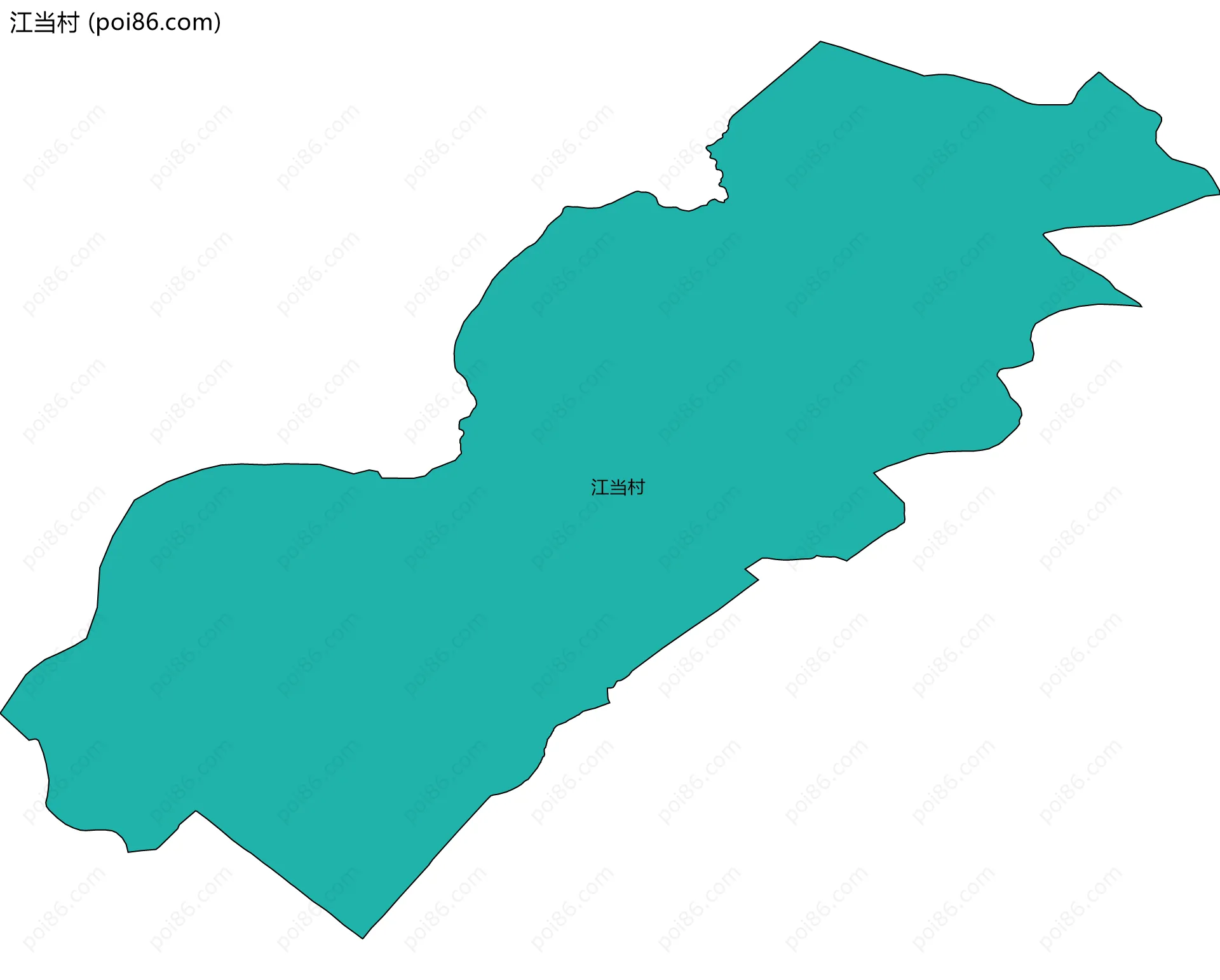 江当村边界地图