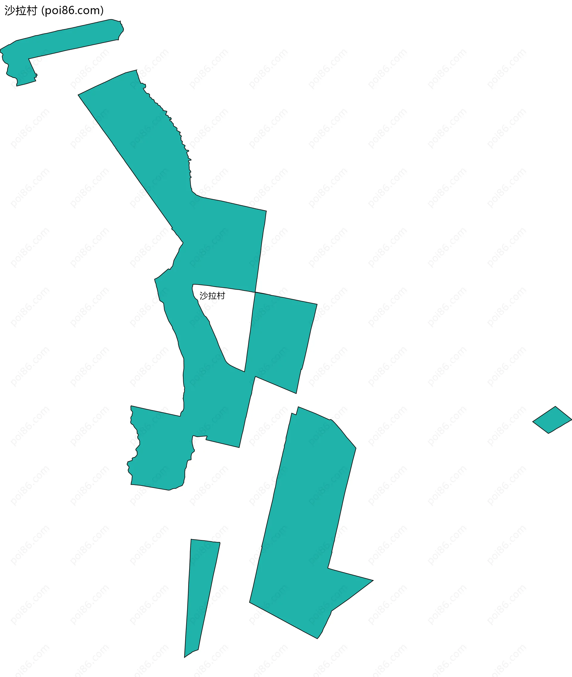 沙拉村边界地图