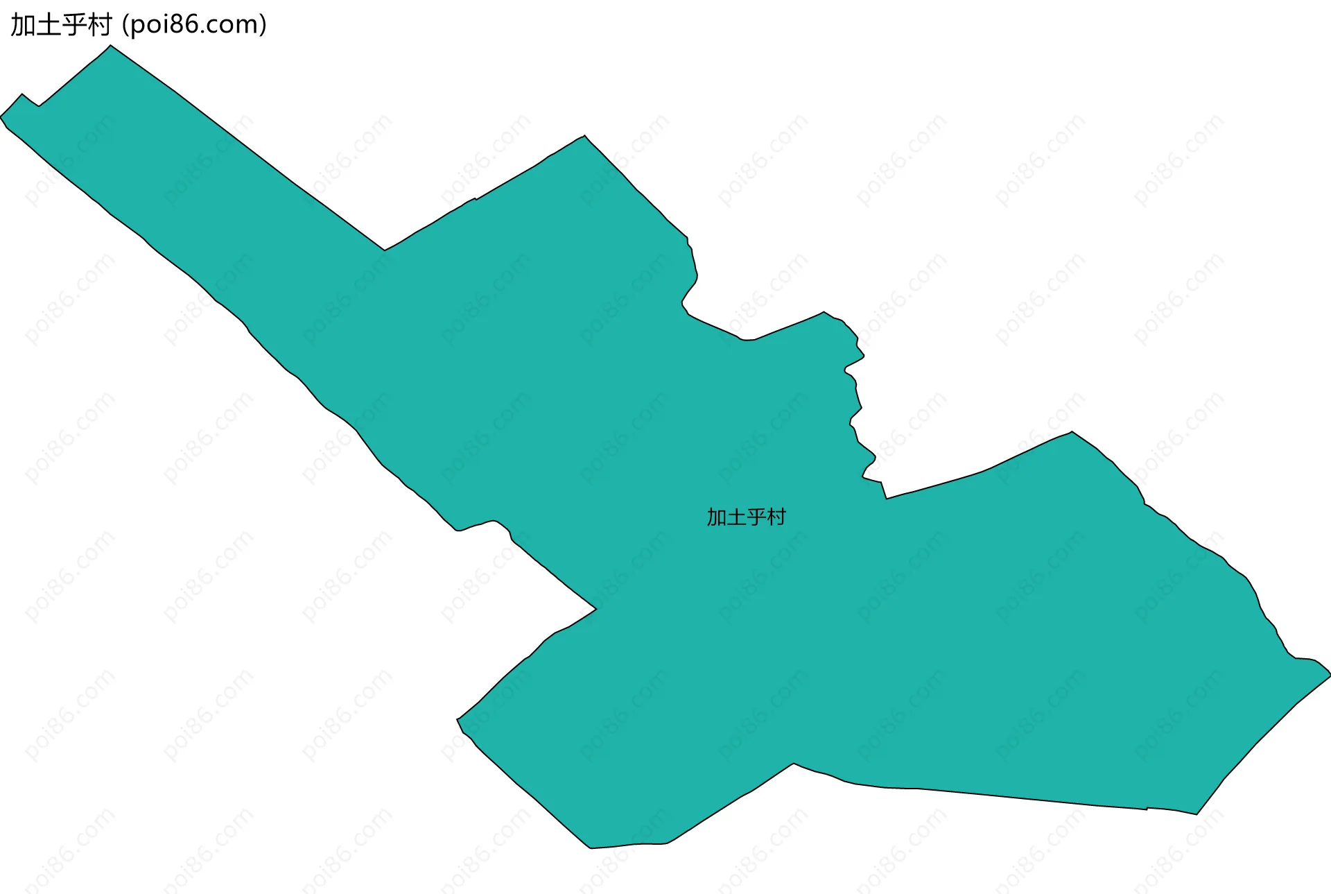 加土乎村边界地图