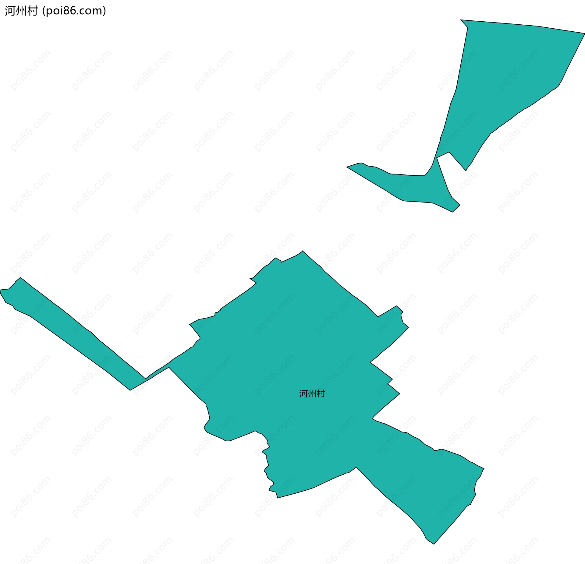 河州村边界地图