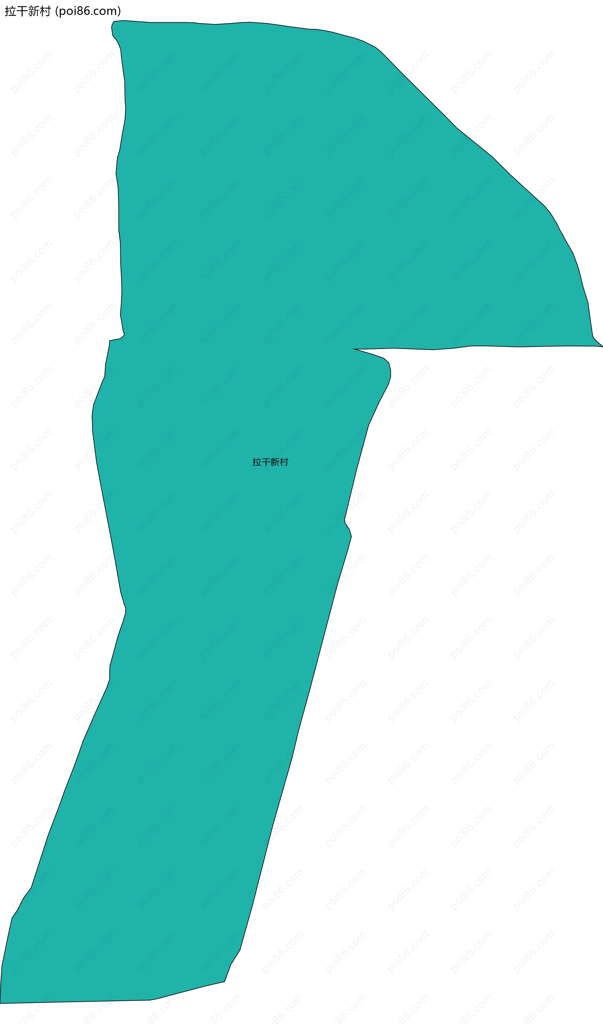 拉干新村边界地图
