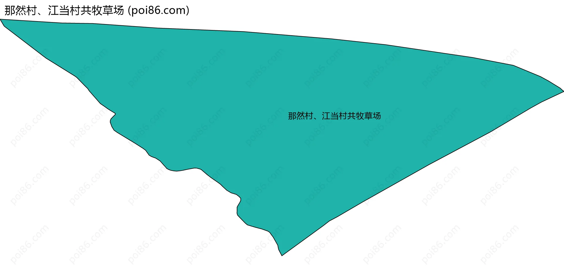 那然村、江当村共牧草场边界地图