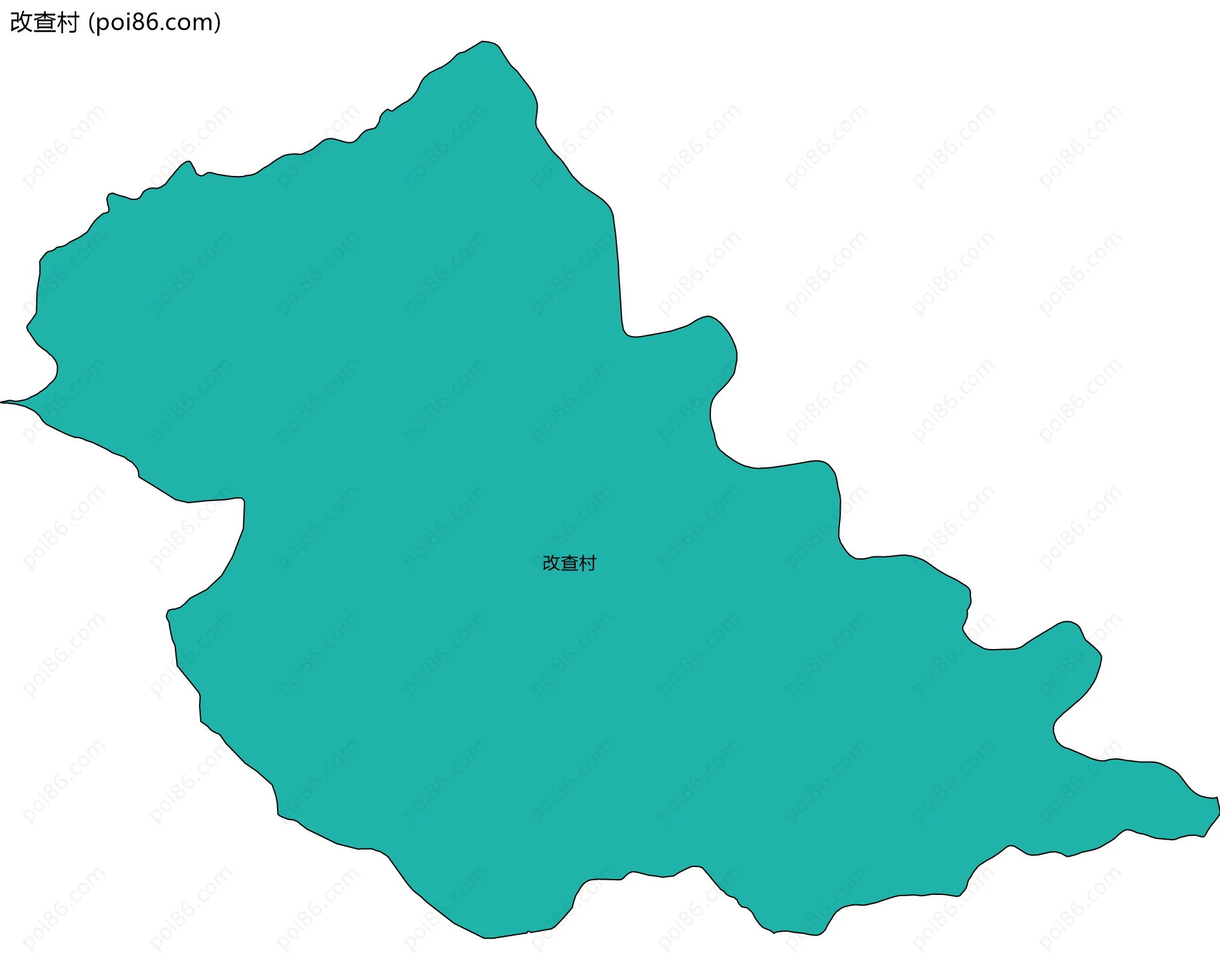 改查村边界地图