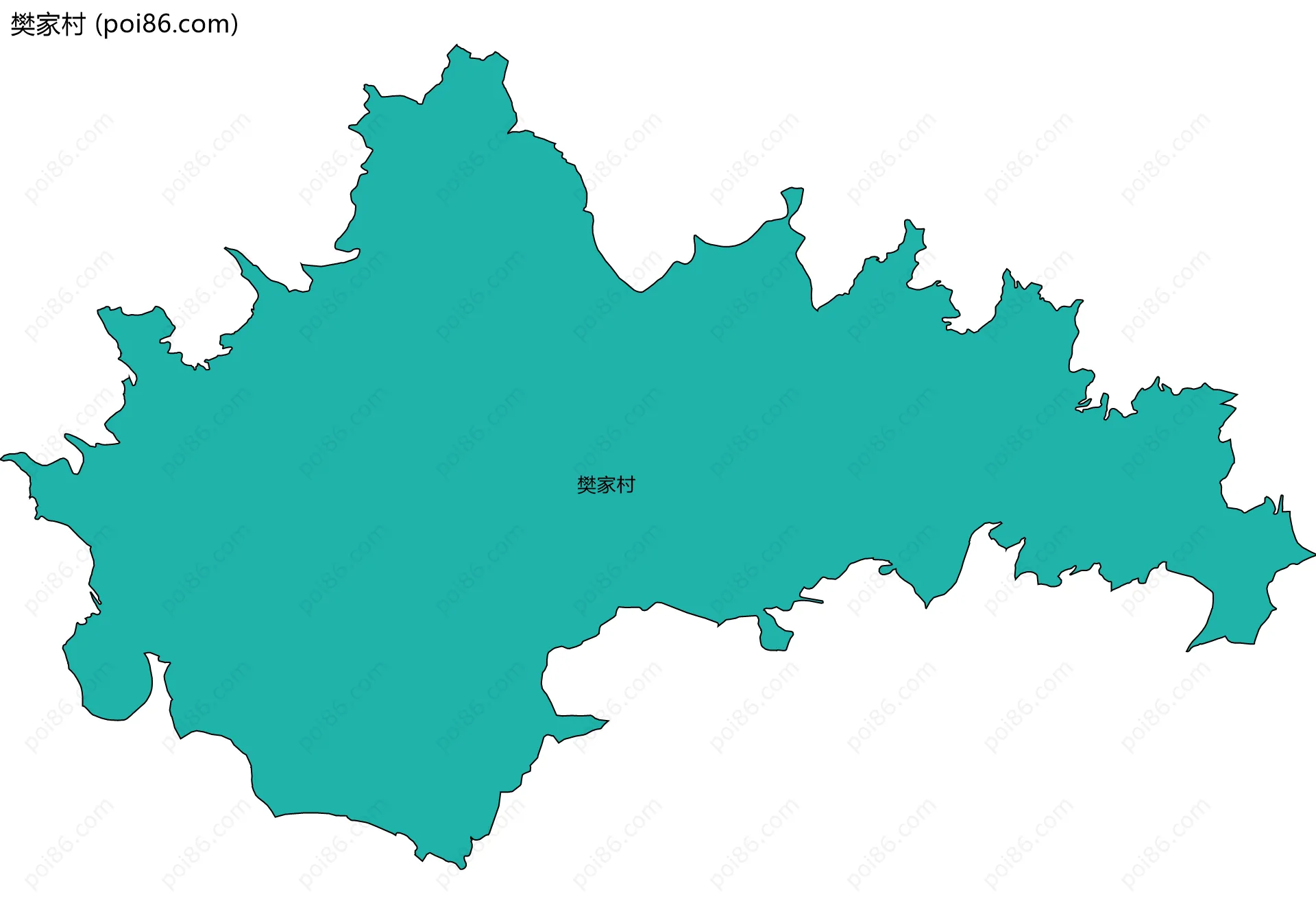 樊家村边界地图