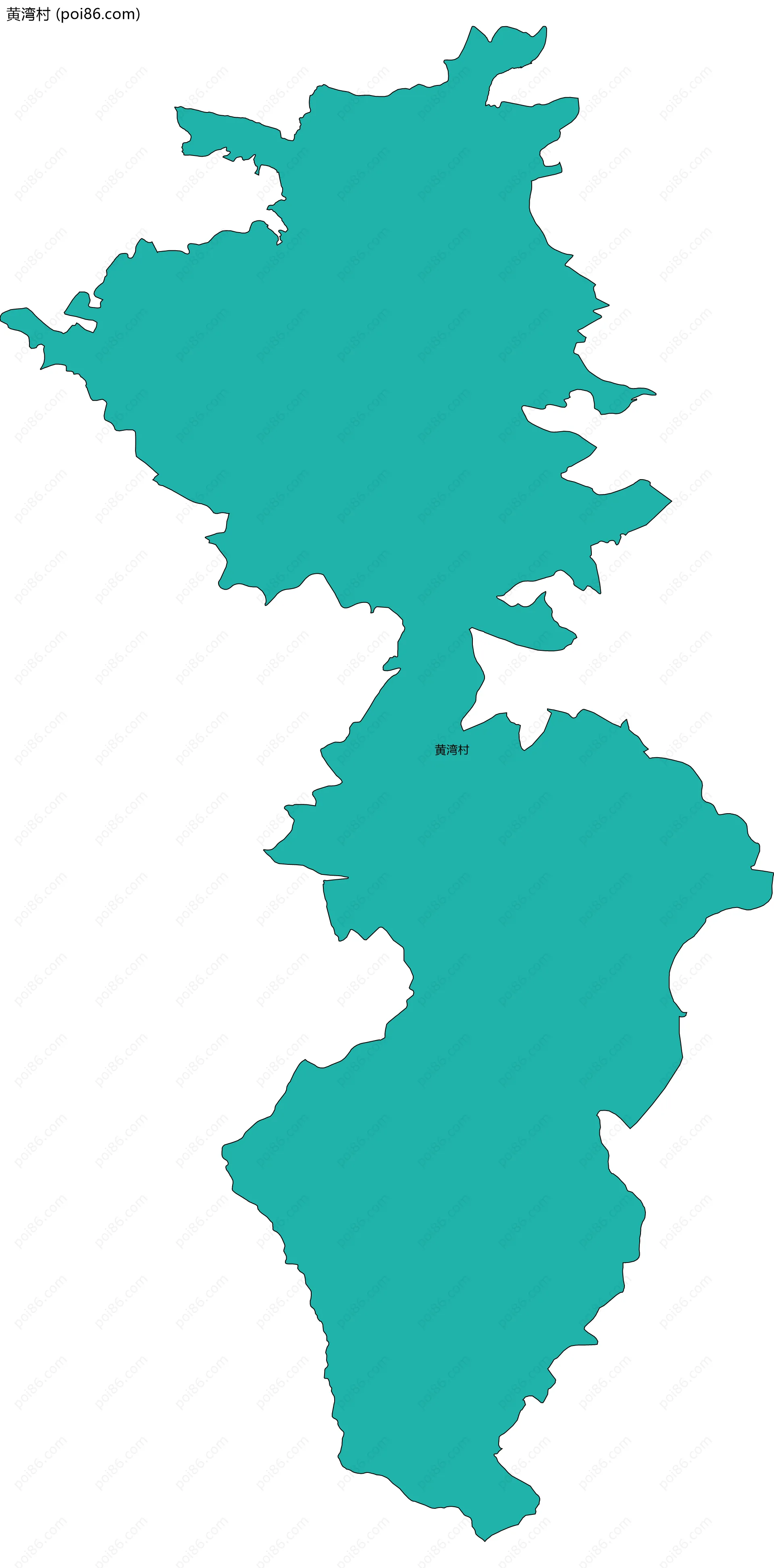 黄湾村边界地图