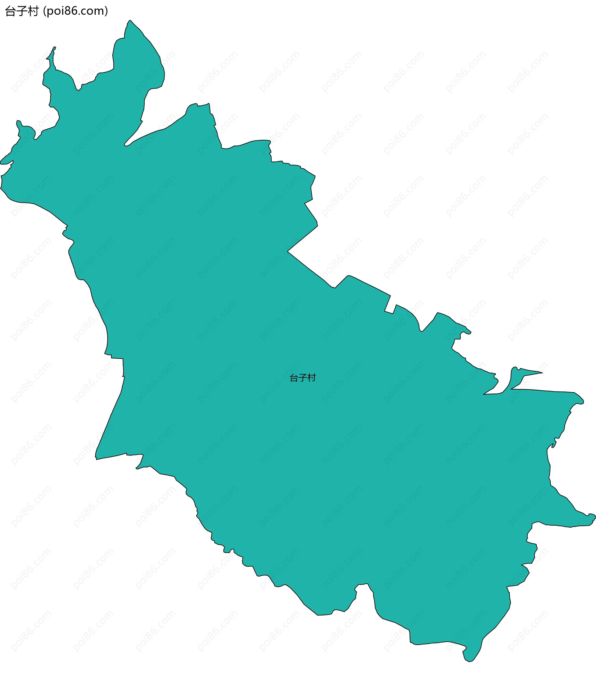 台子村边界地图