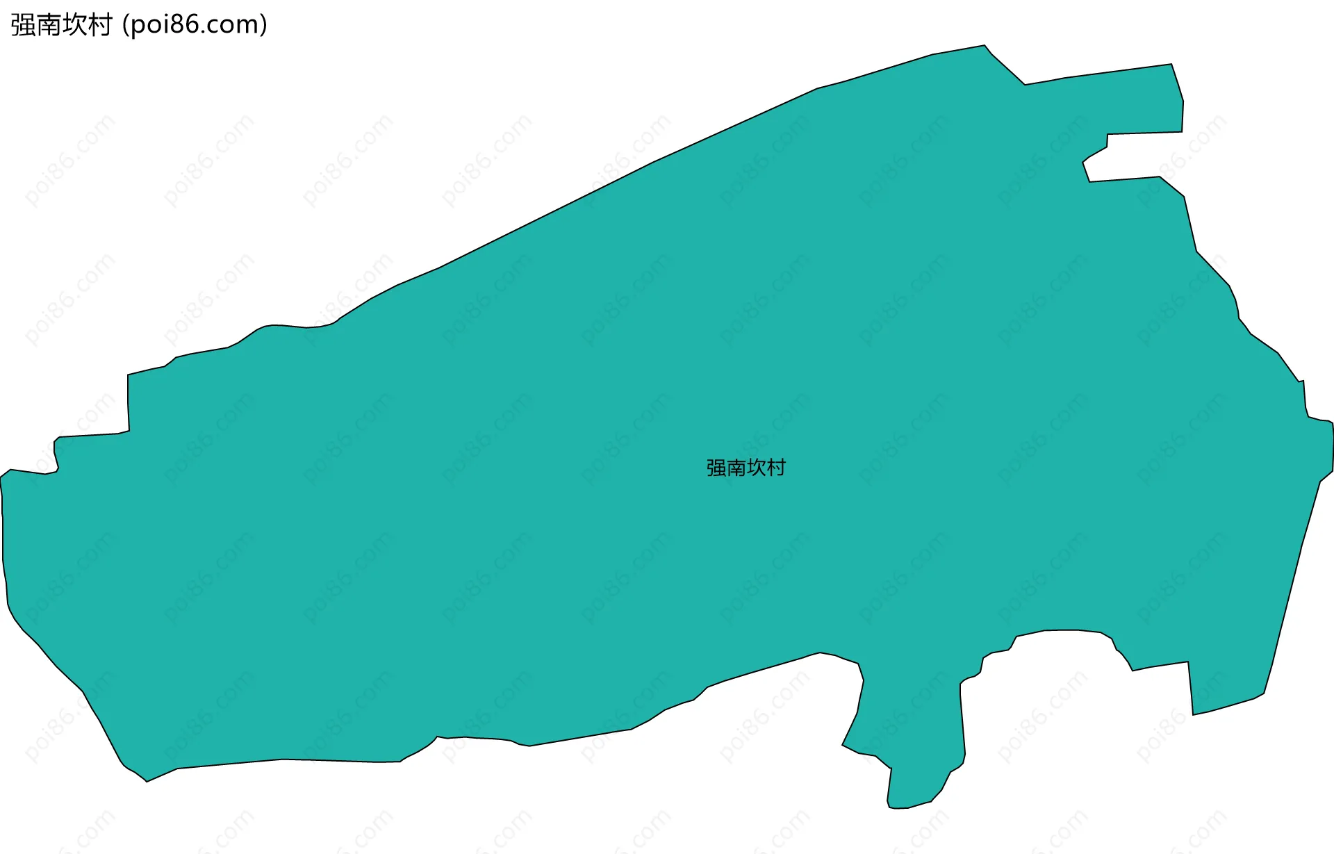 强南坎村边界地图