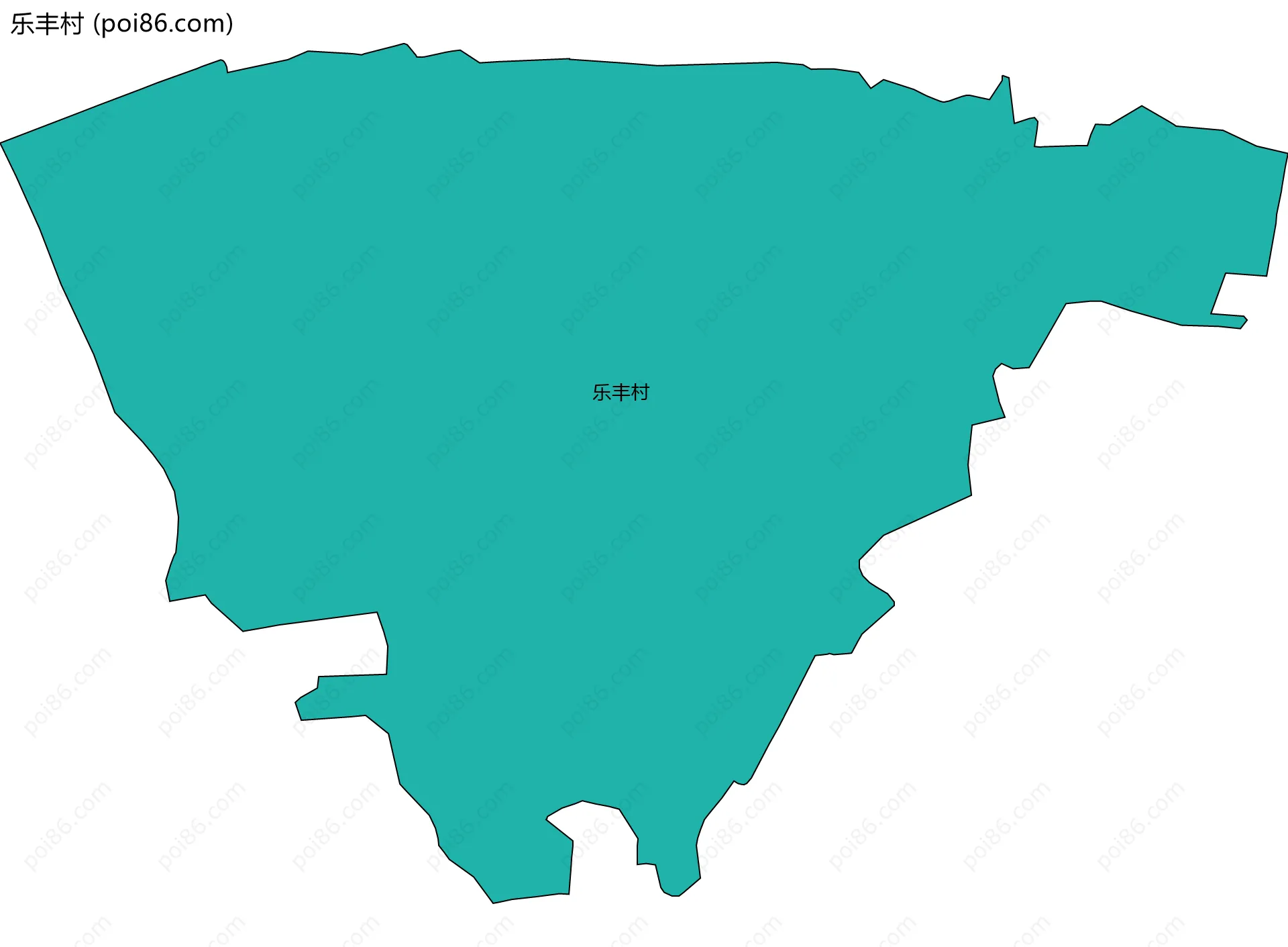 乐丰村边界地图