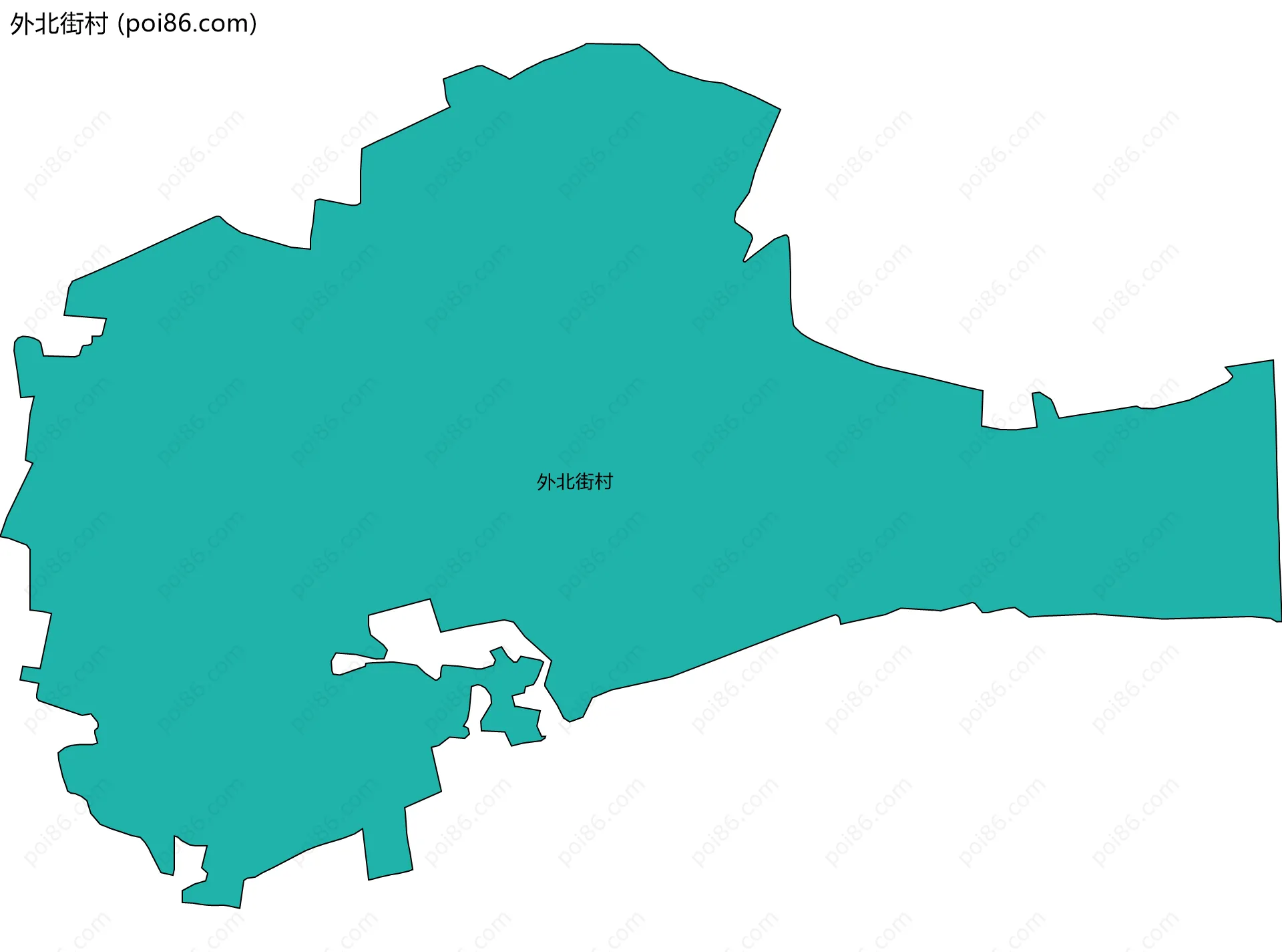 外北街村边界地图