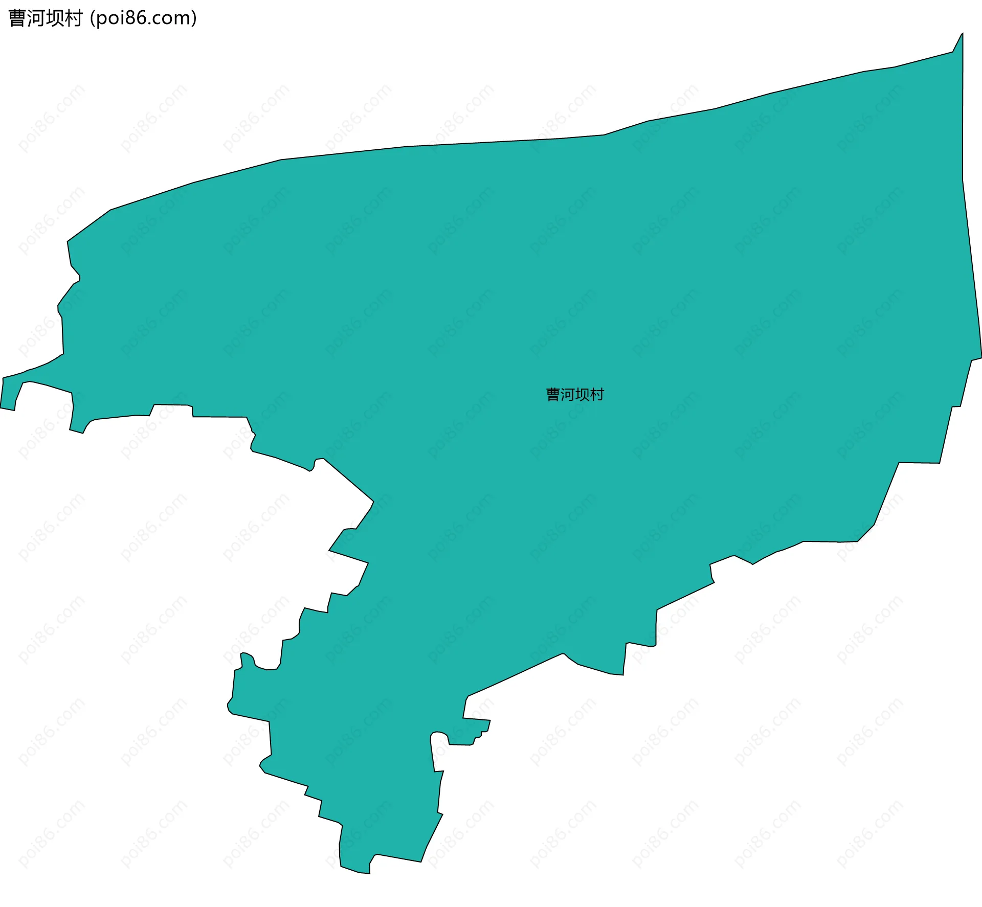 曹河坝村边界地图
