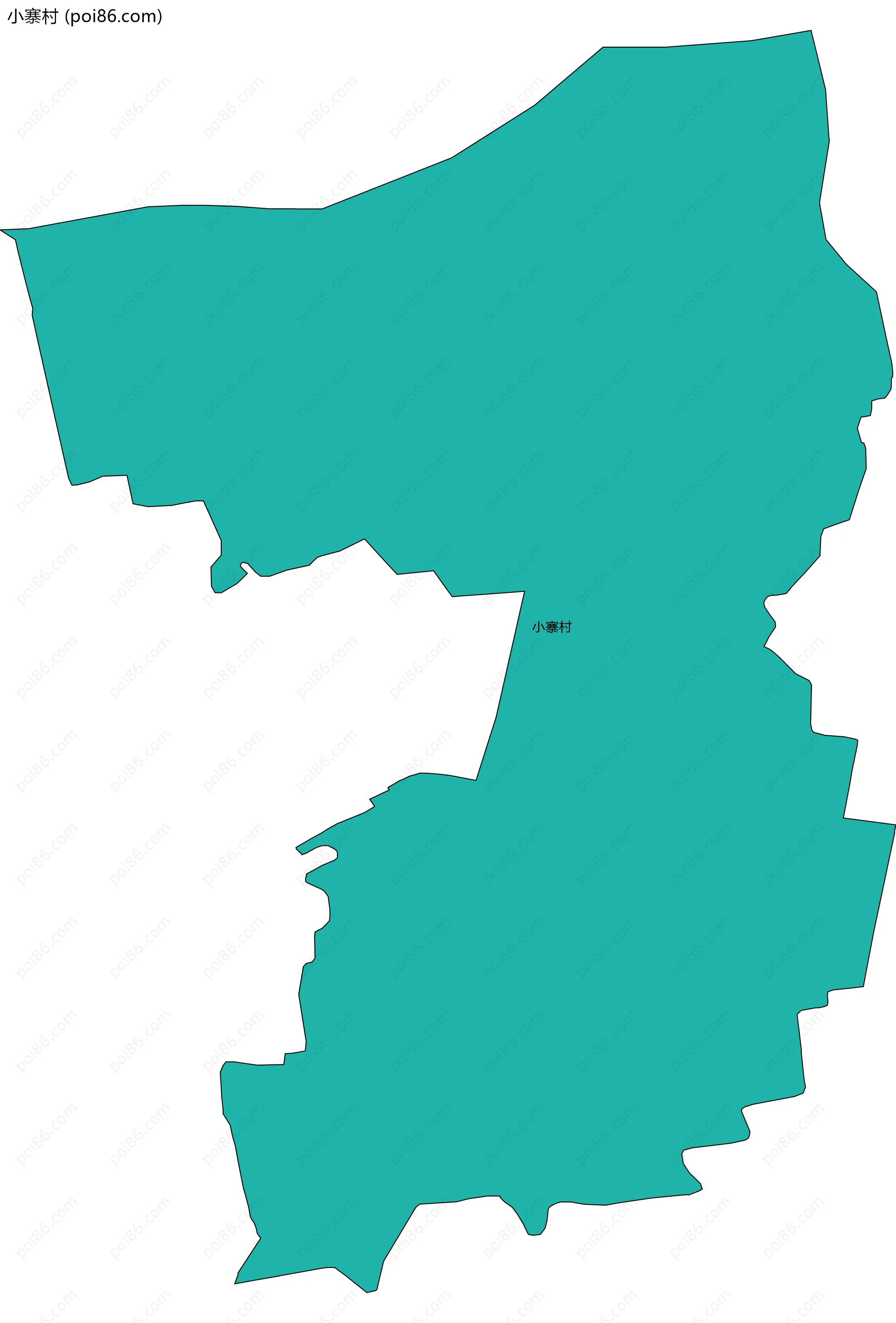 小寨村边界地图