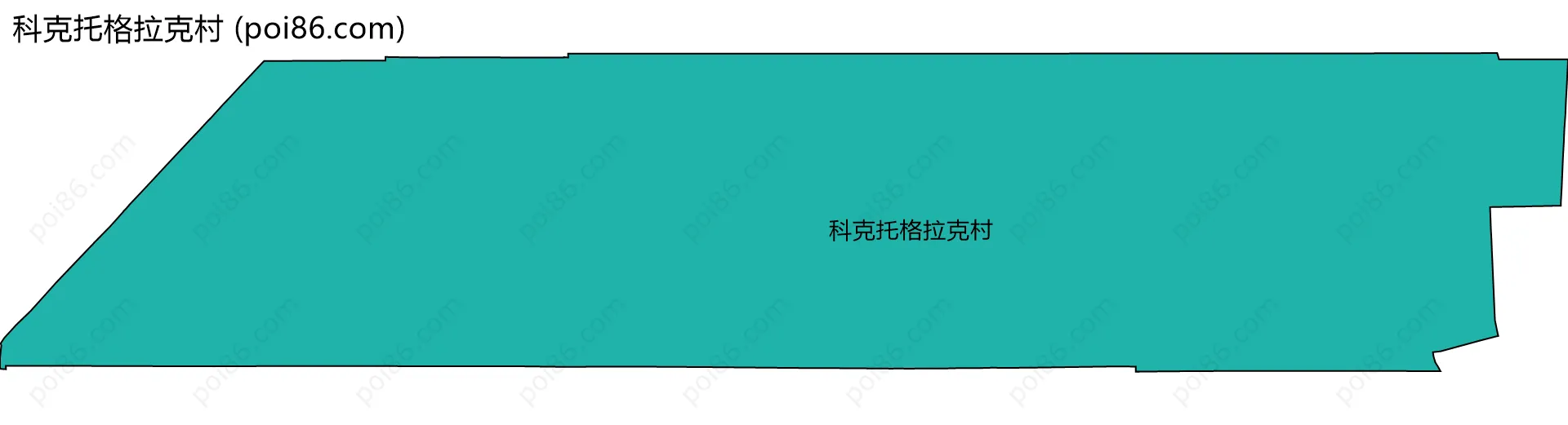 科克托格拉克村边界地图