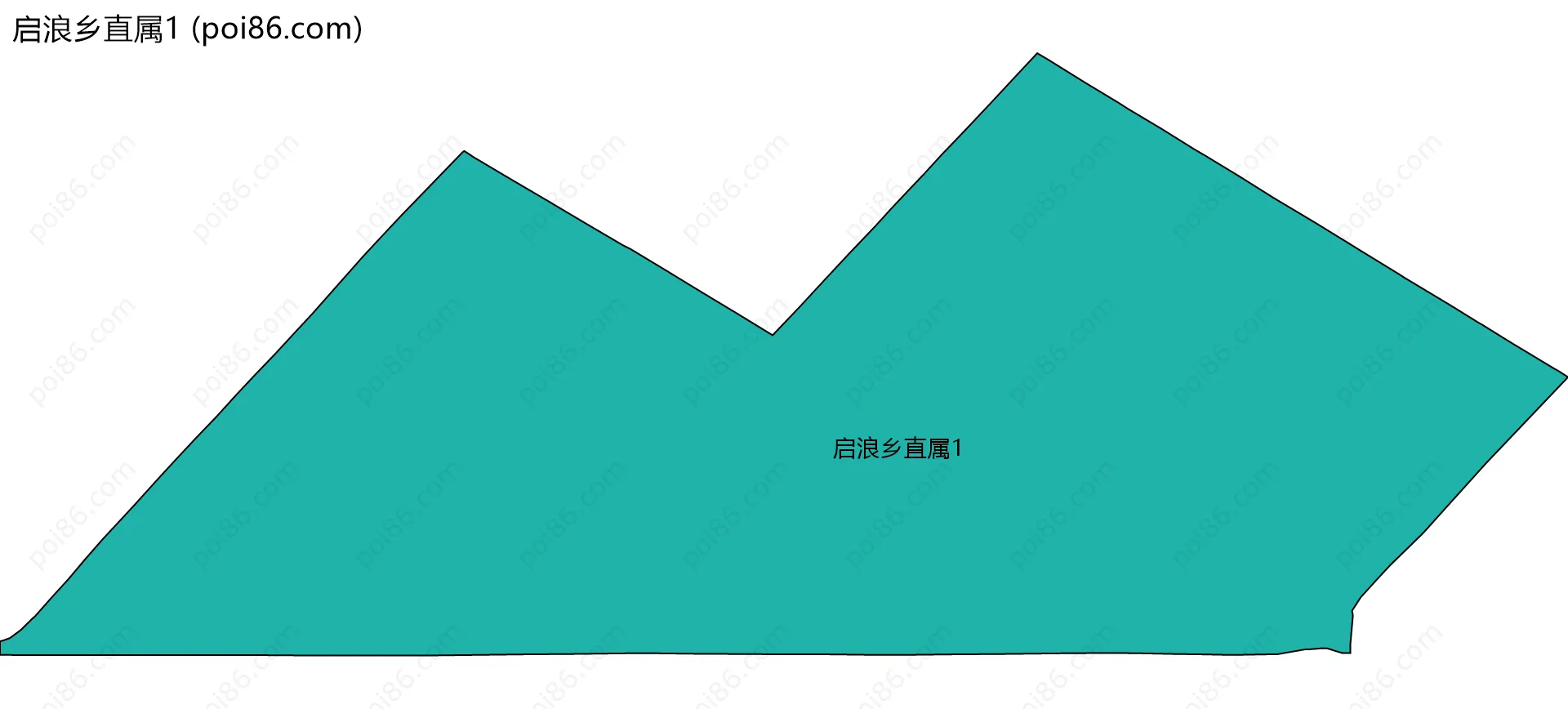 启浪乡直属1边界地图