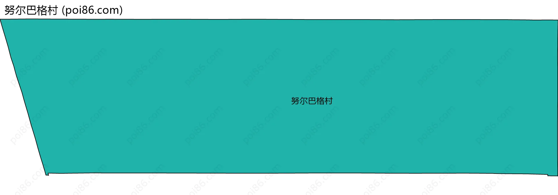 努尔巴格村边界地图