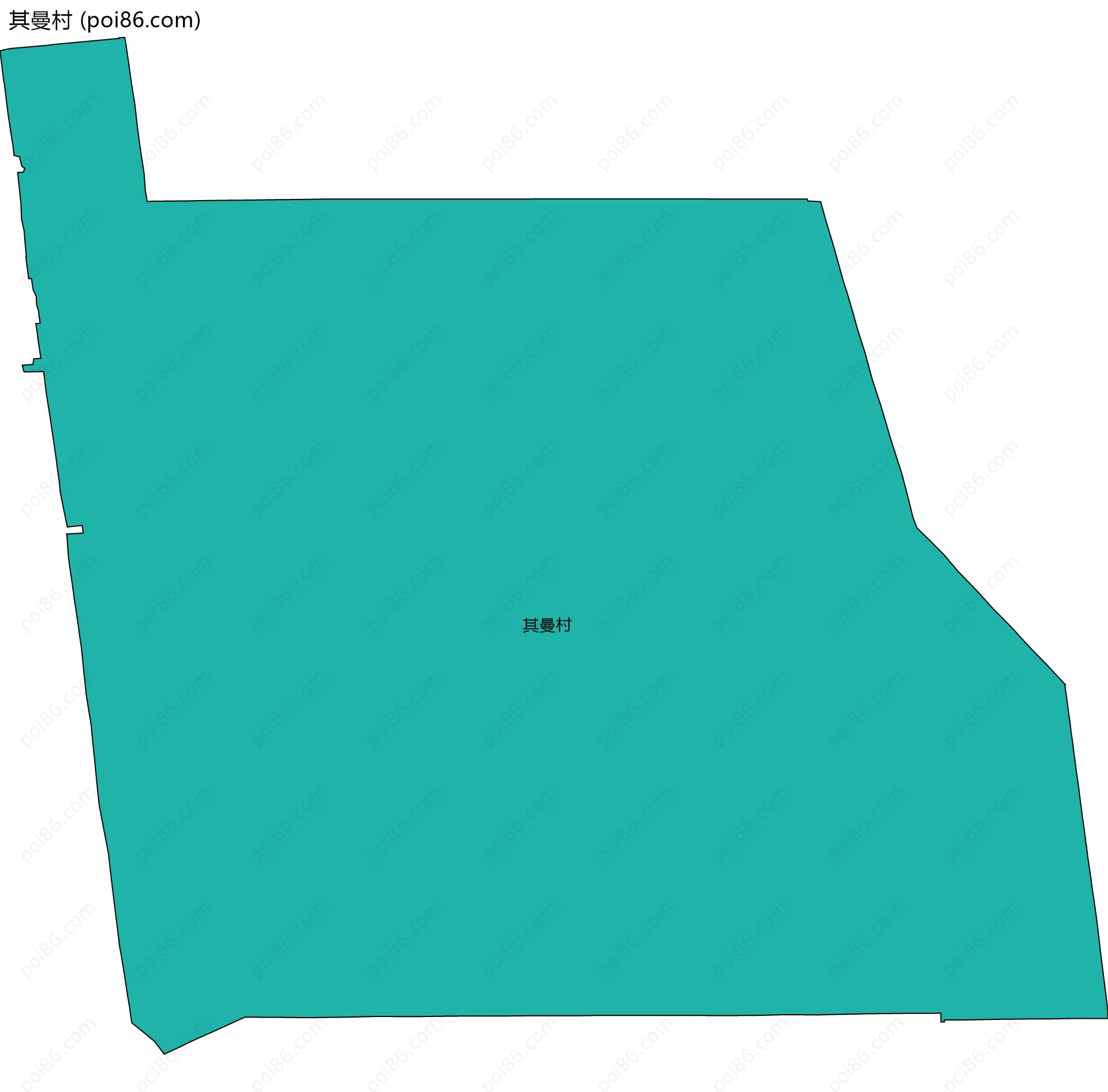 其曼村边界地图