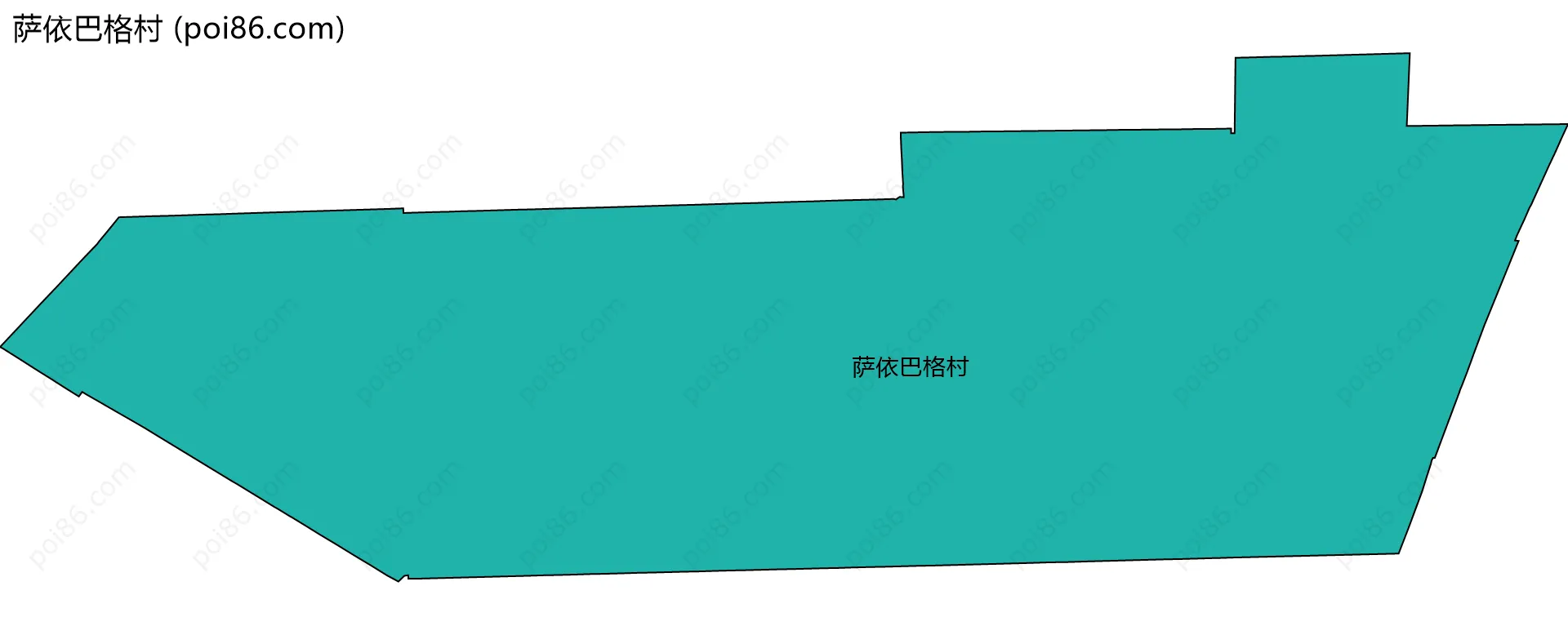 萨依巴格村边界地图