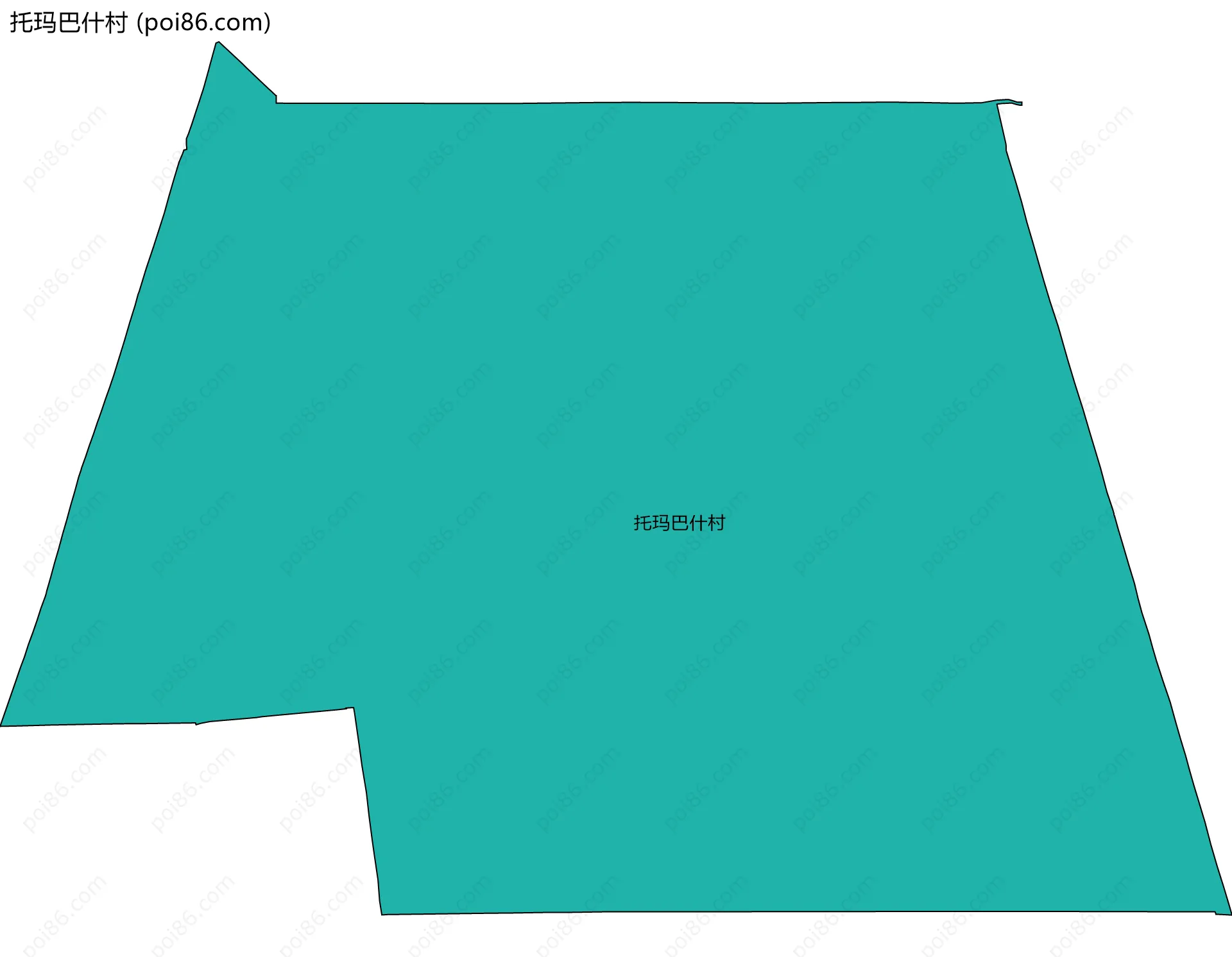 托玛巴什村边界地图