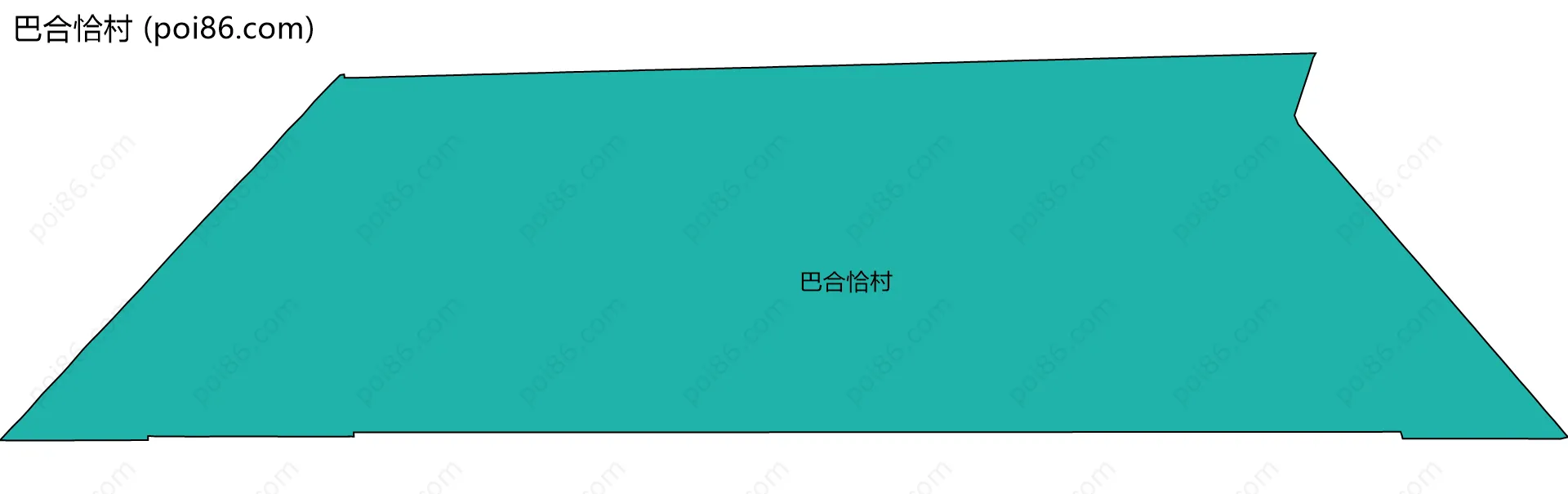 巴合恰村边界地图