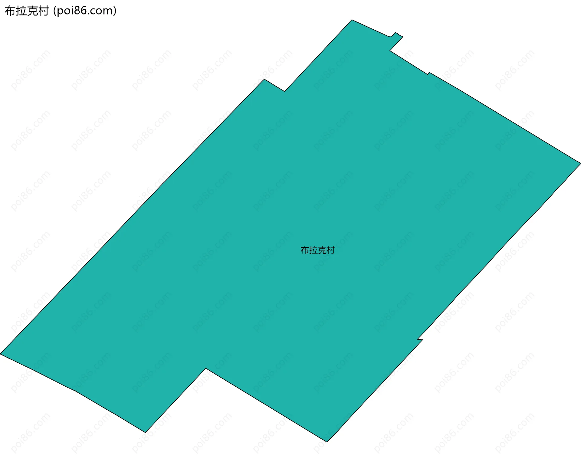 布拉克村边界地图