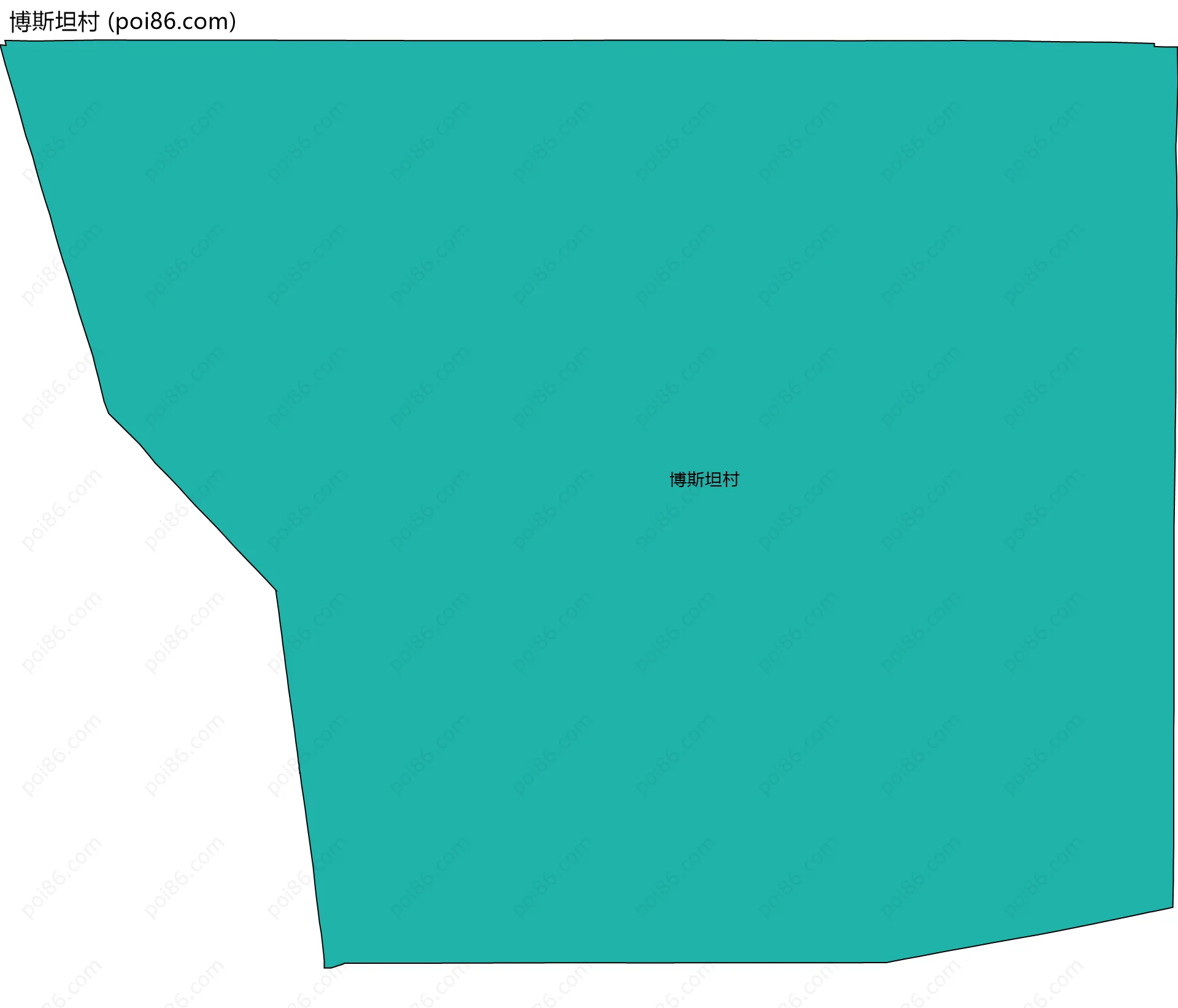 博斯坦村边界地图