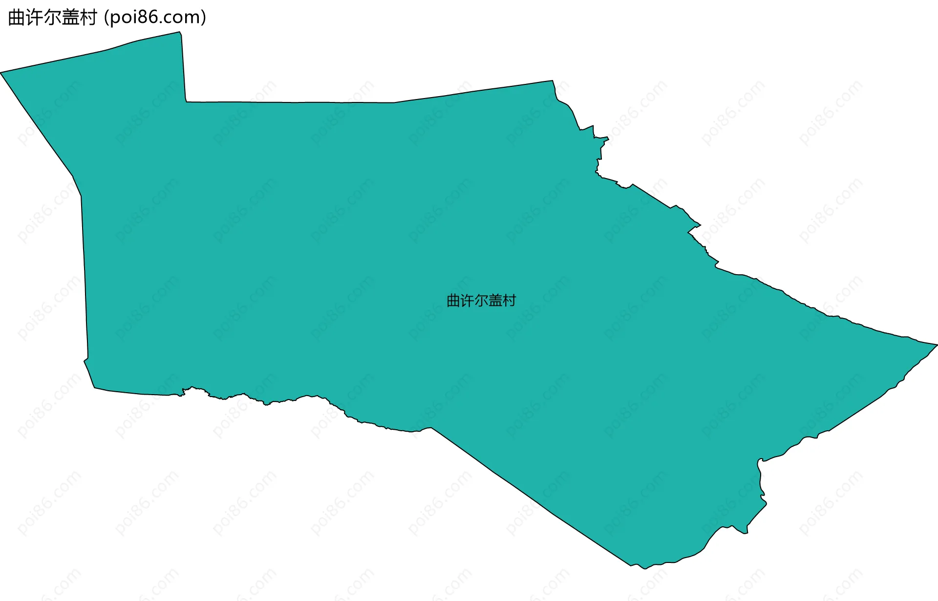 曲许尔盖村边界地图