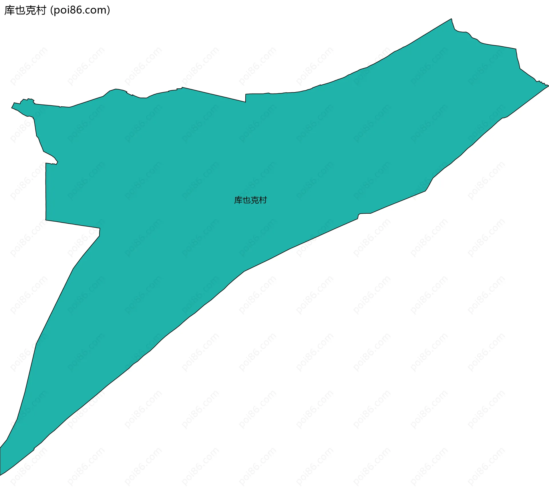 库也克村边界地图