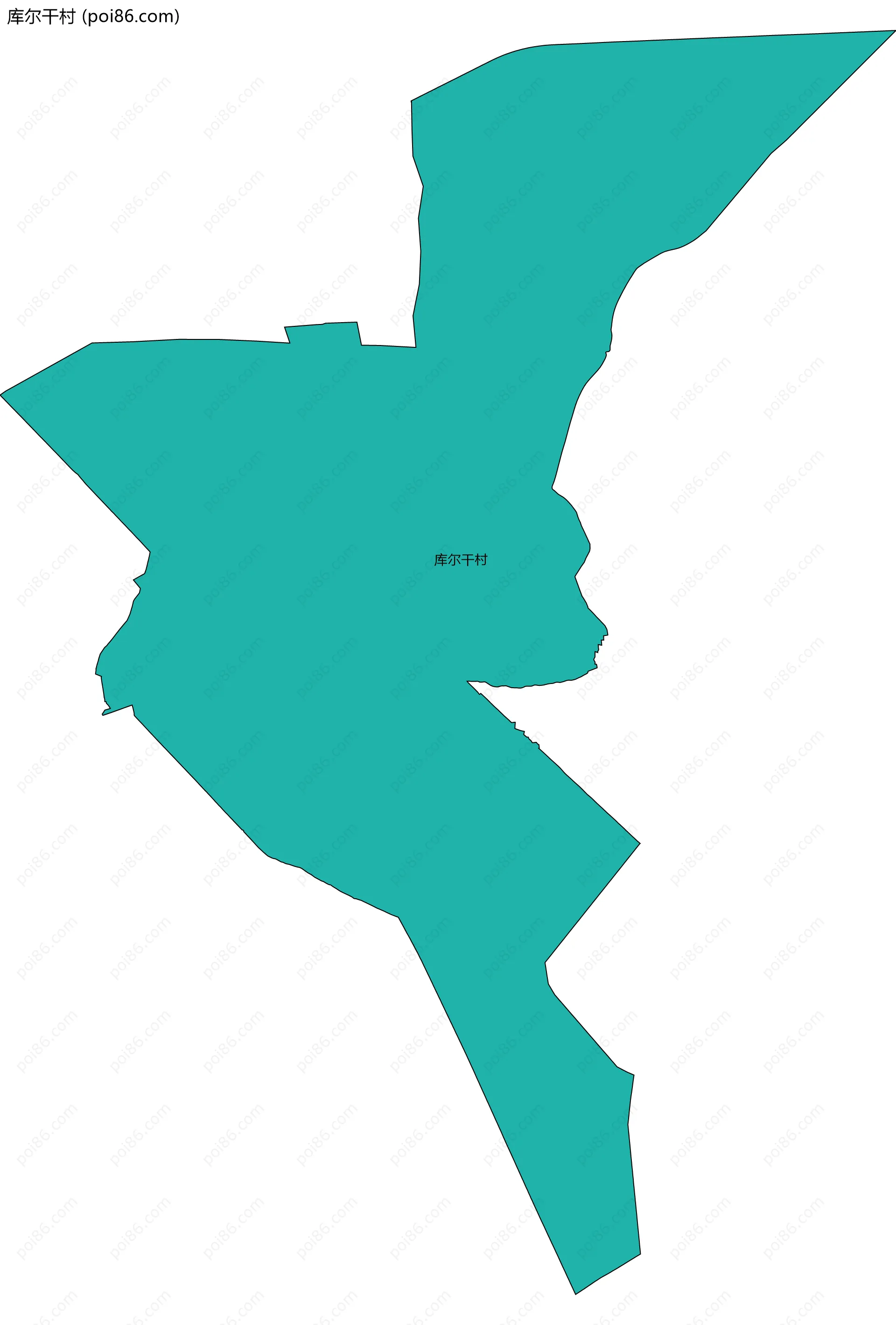 库尔干村边界地图