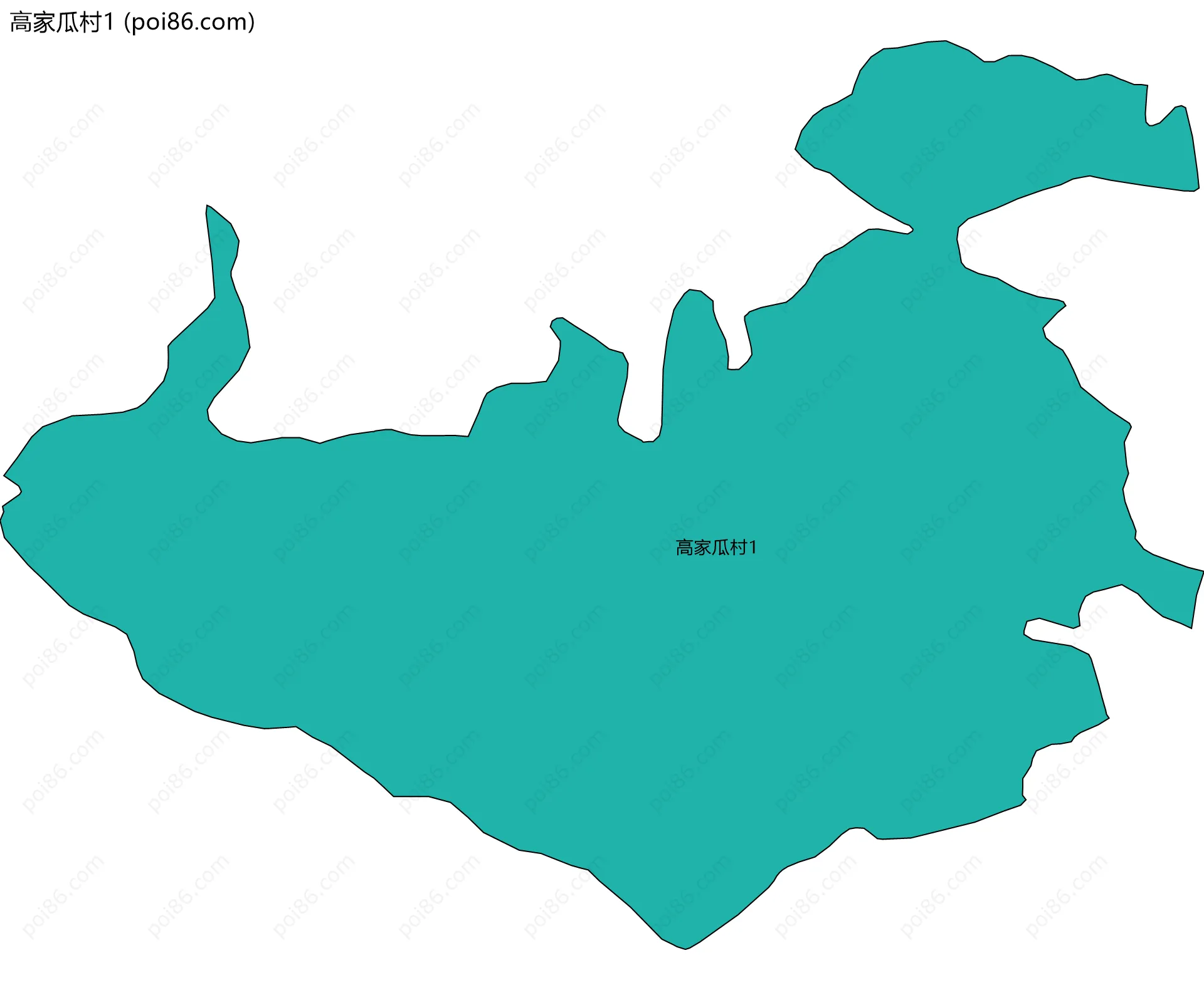 高家瓜村1边界地图