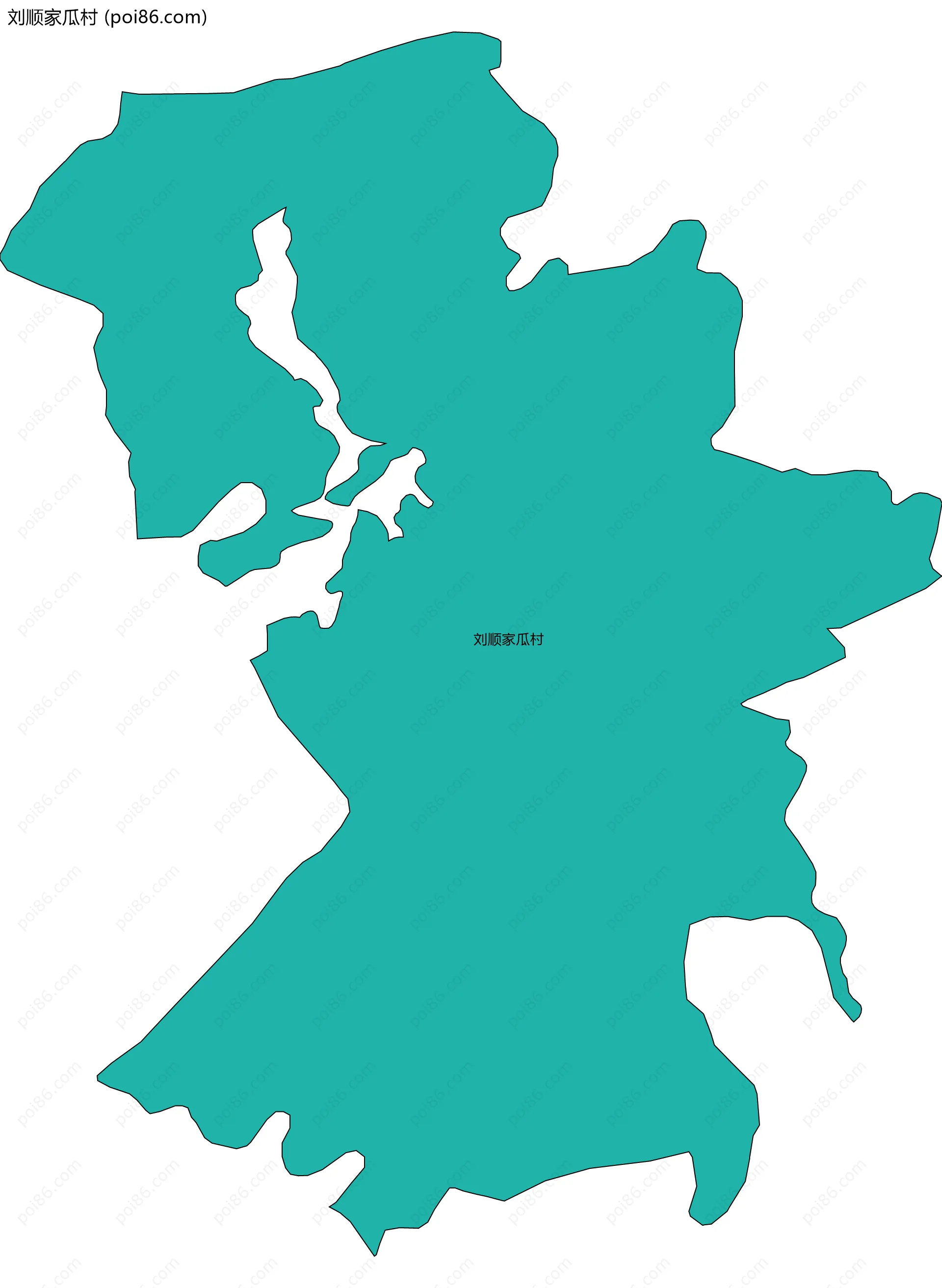 刘顺家瓜村边界地图