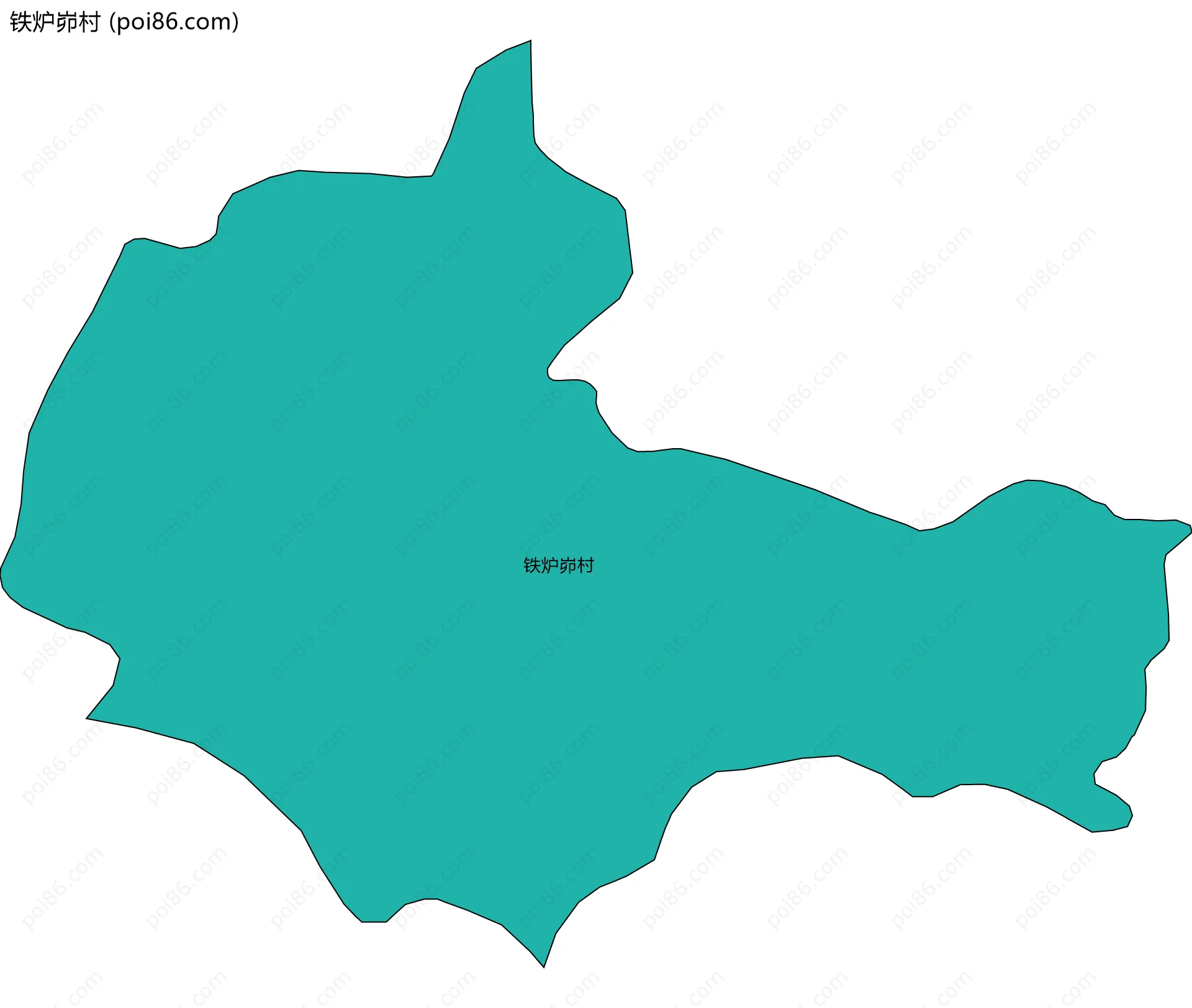 铁炉峁村边界地图