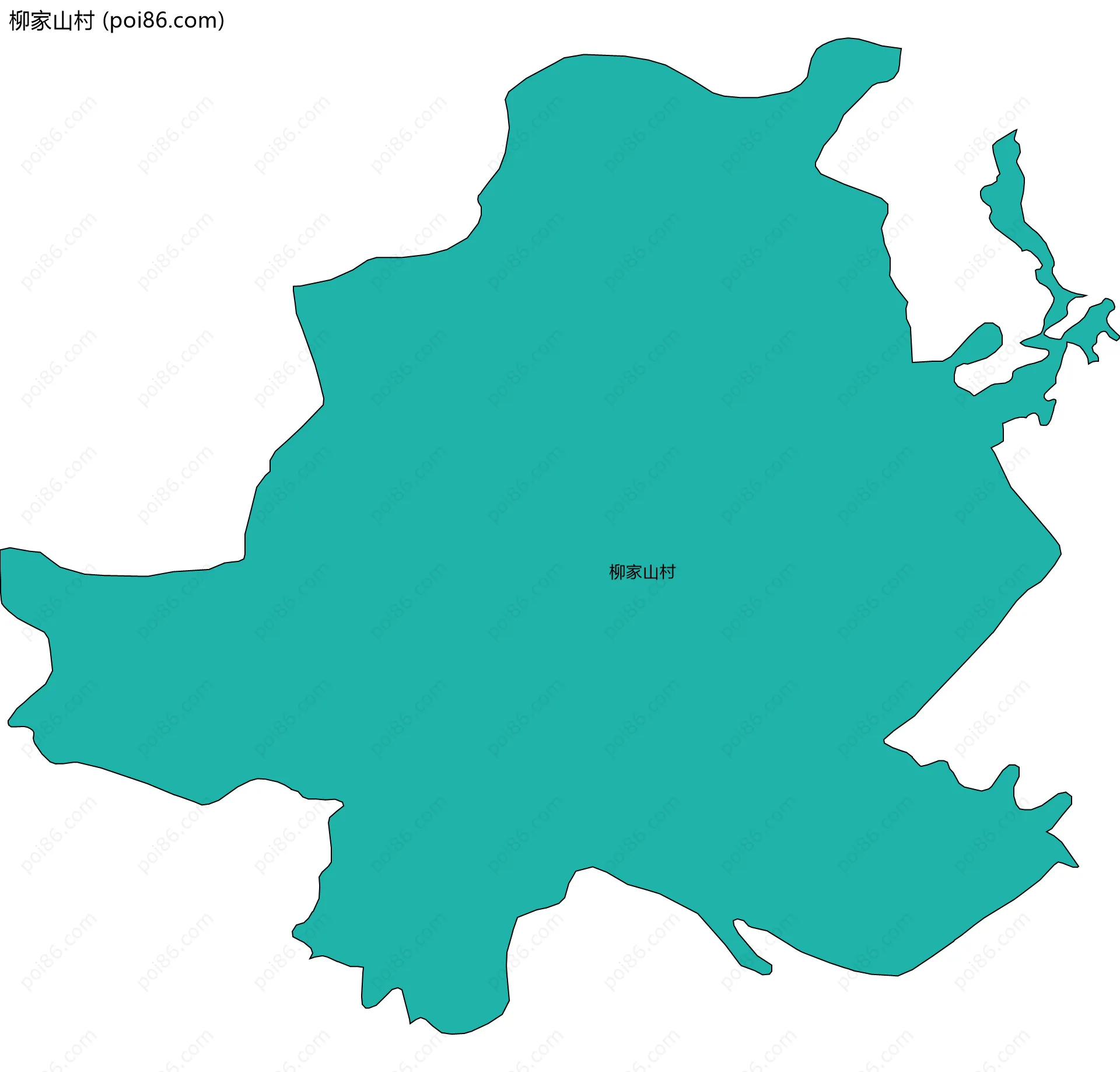 柳家山村边界地图