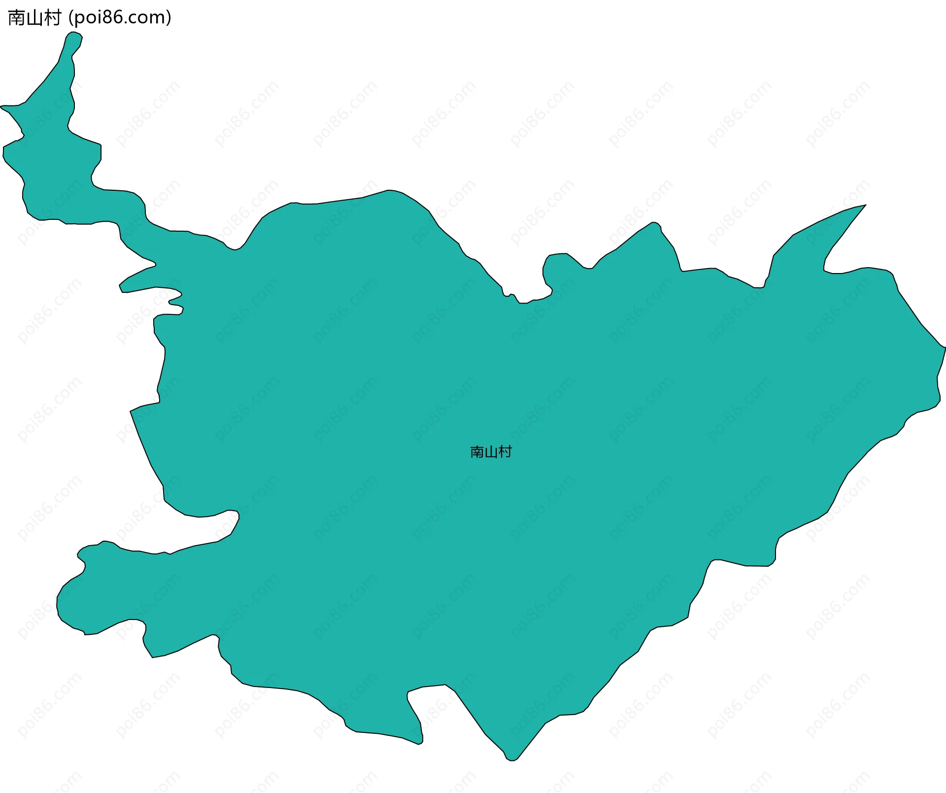 南山村边界地图