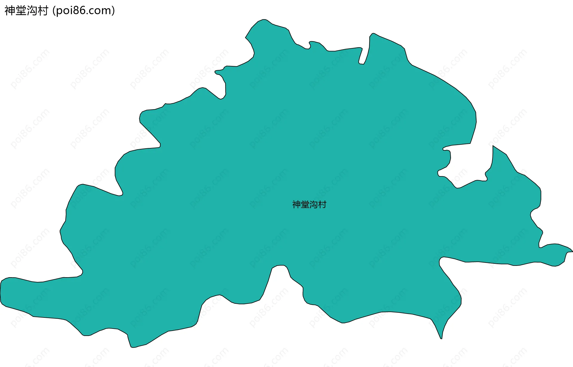 神堂沟村边界地图