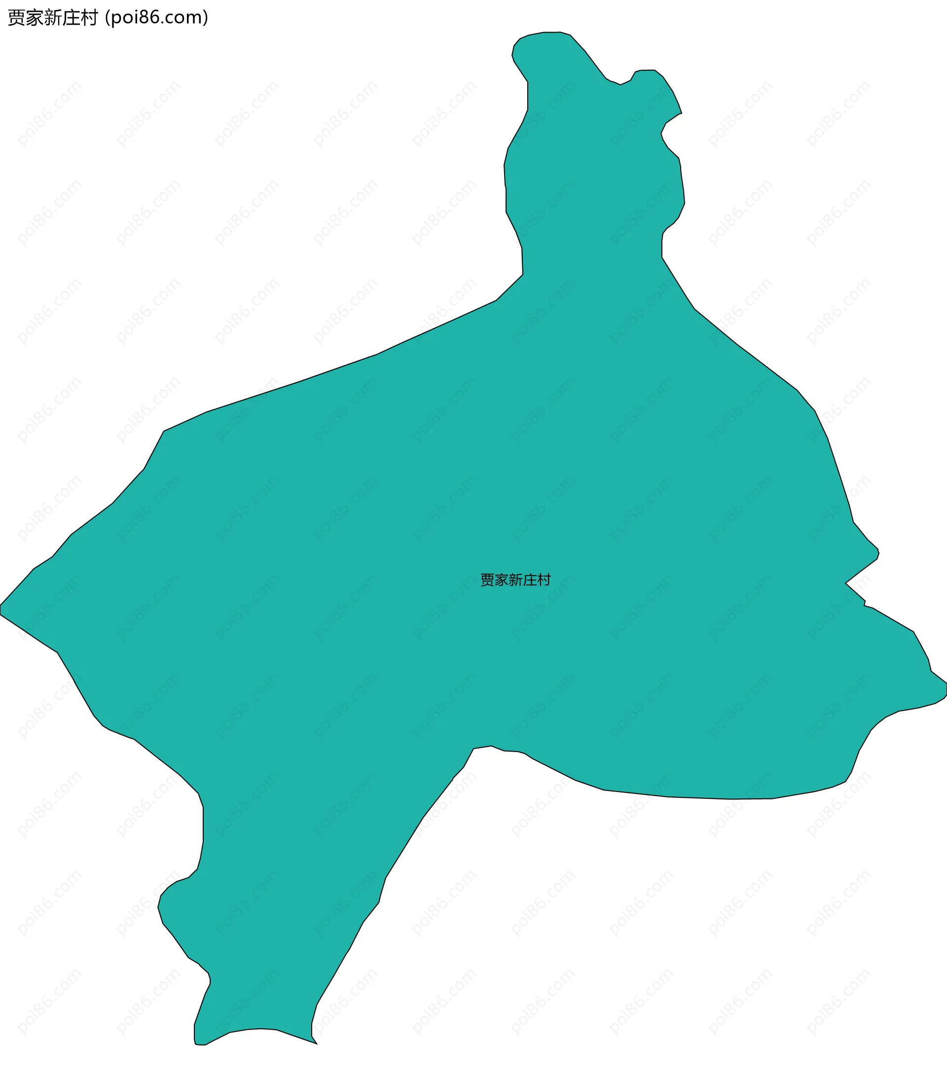 贾家新庄村边界地图