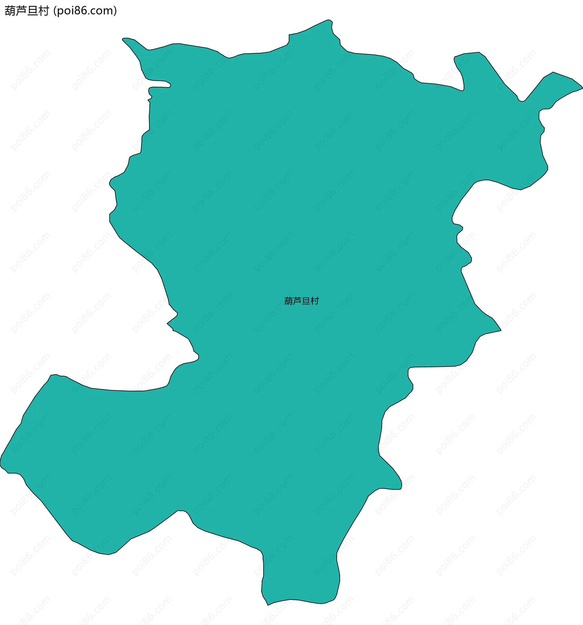 葫芦旦村边界地图