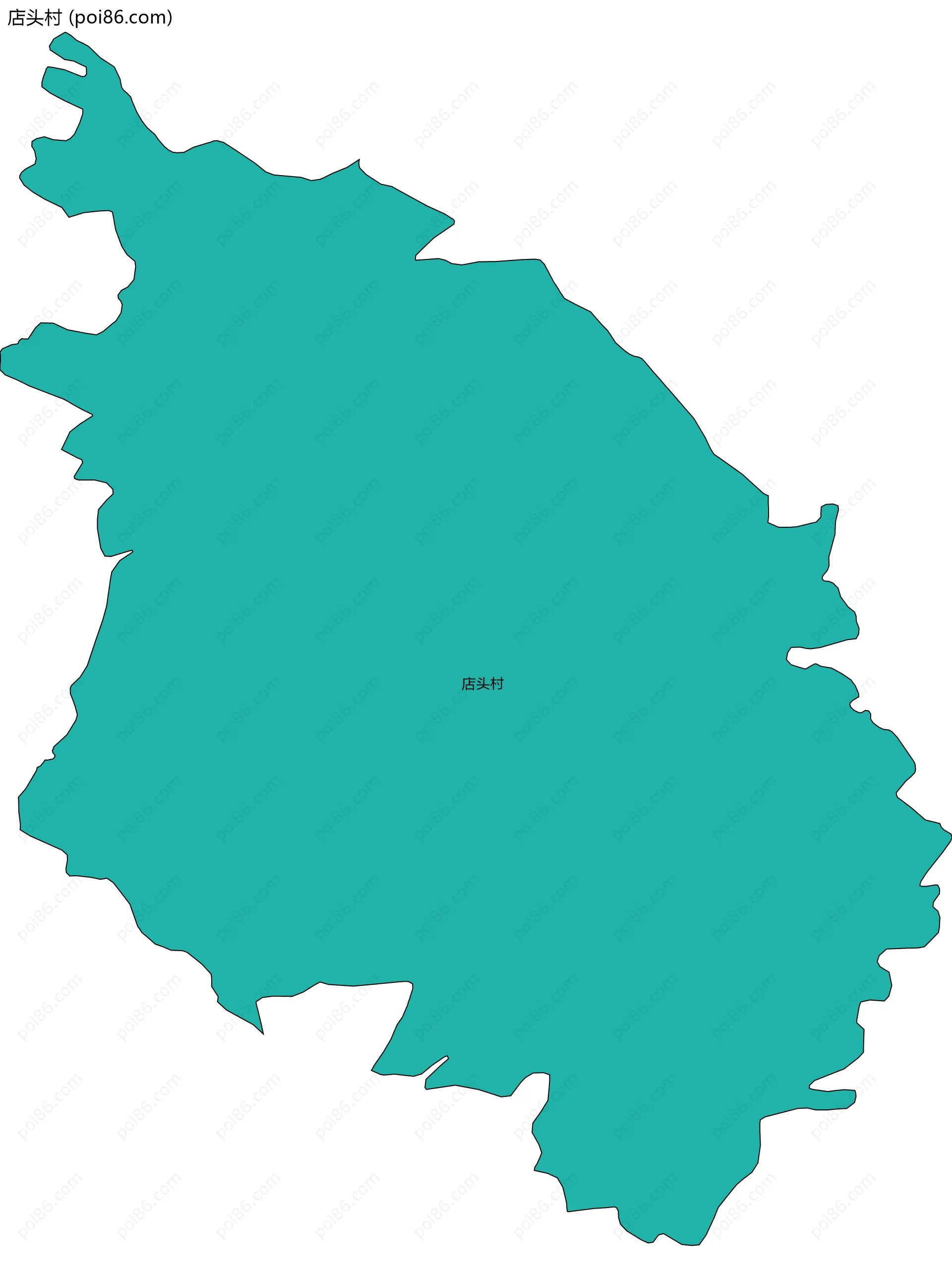 店头村边界地图