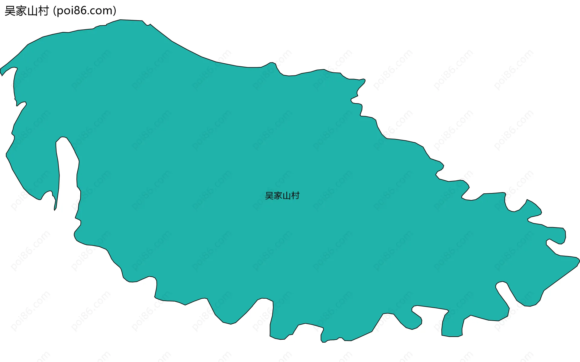 吴家山村边界地图