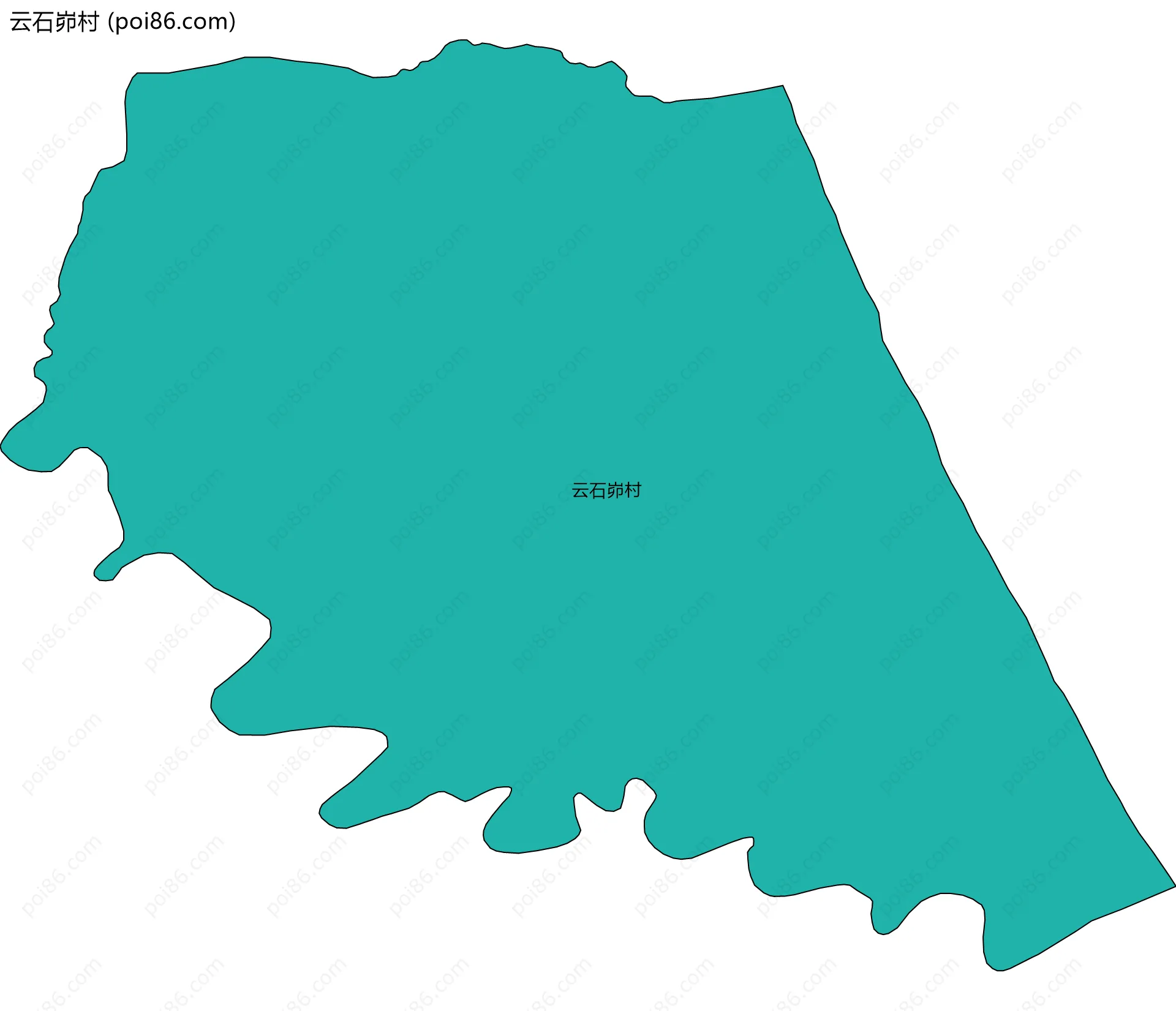 云石峁村边界地图