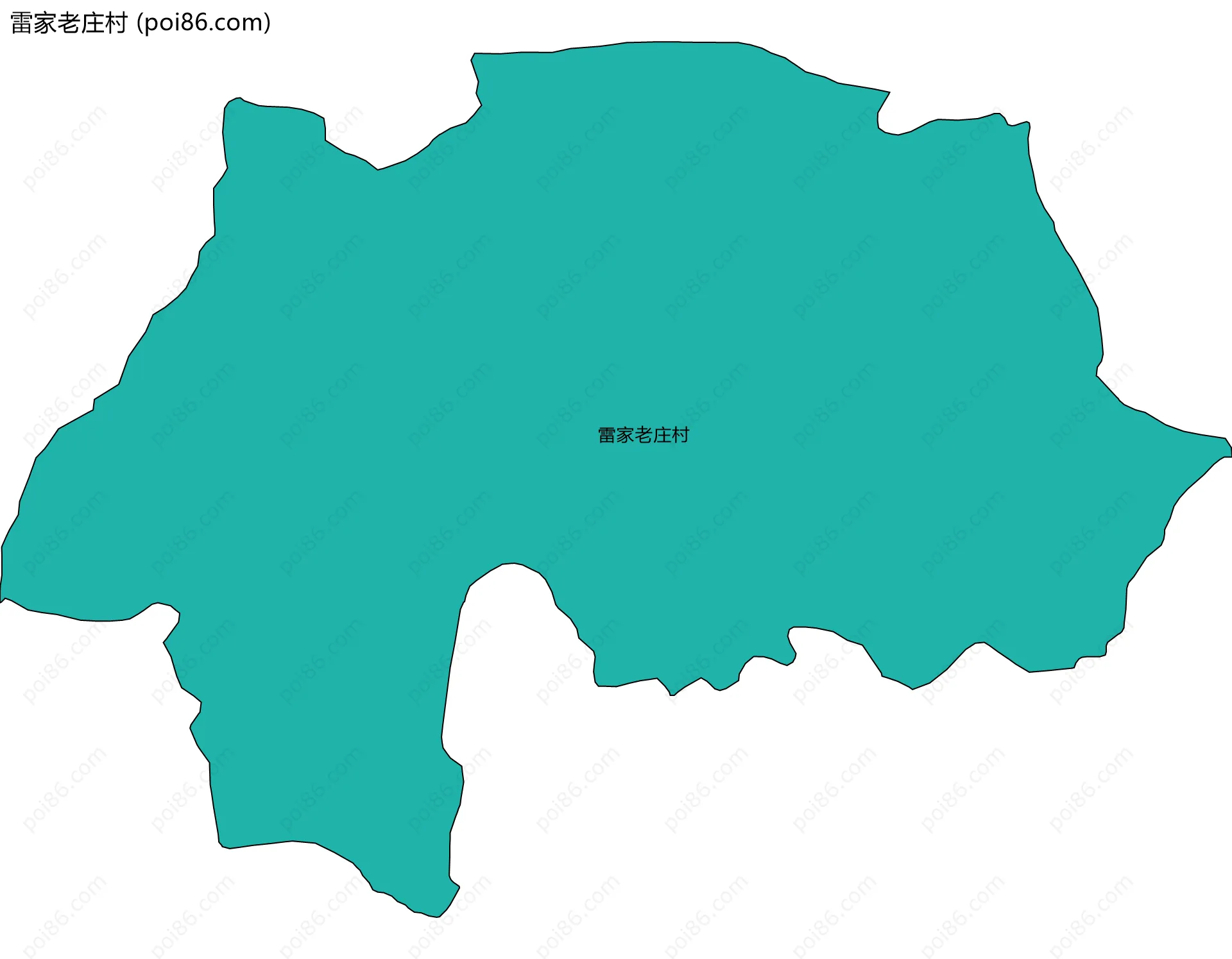 雷家老庄村边界地图