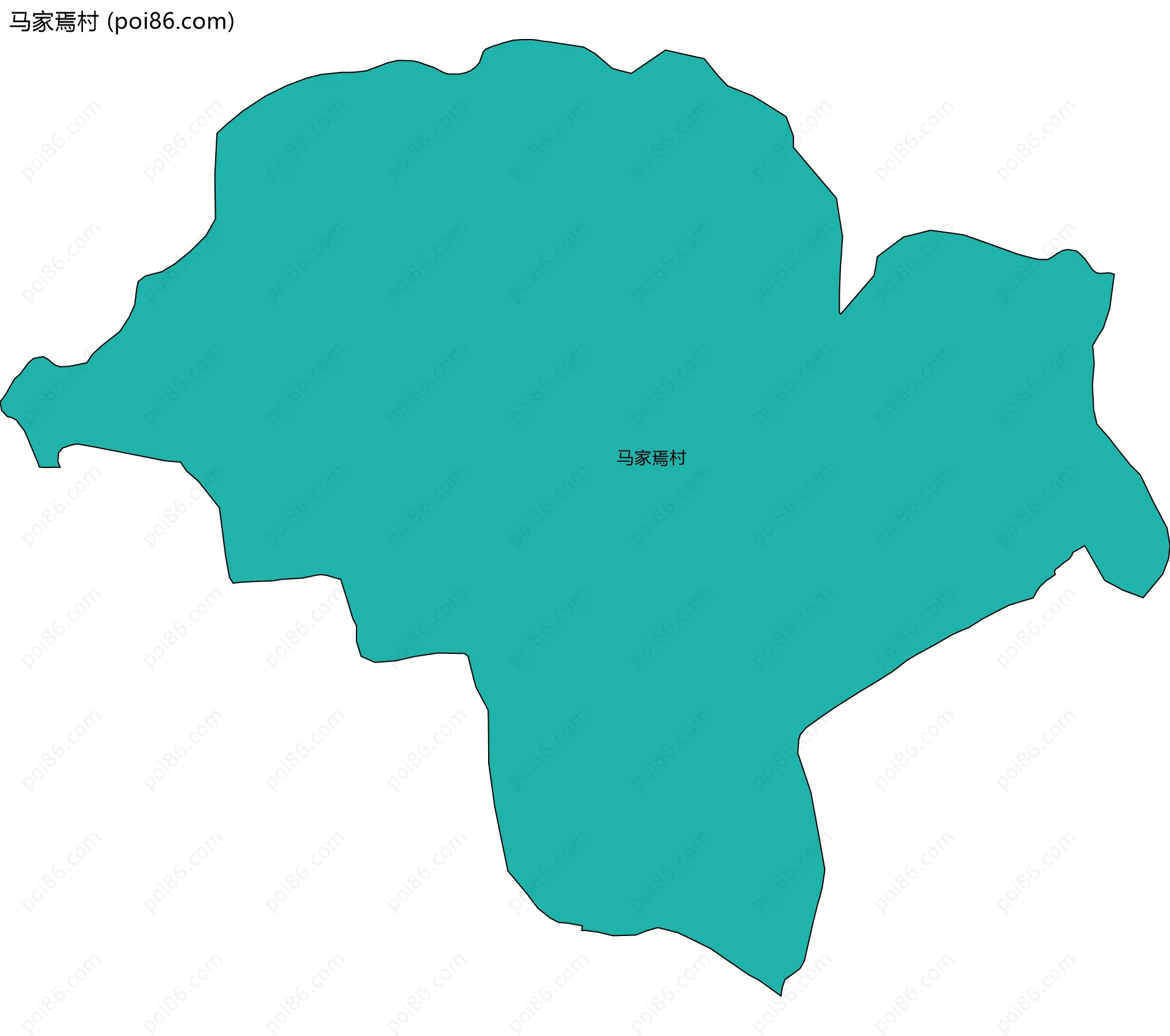 马家焉村边界地图