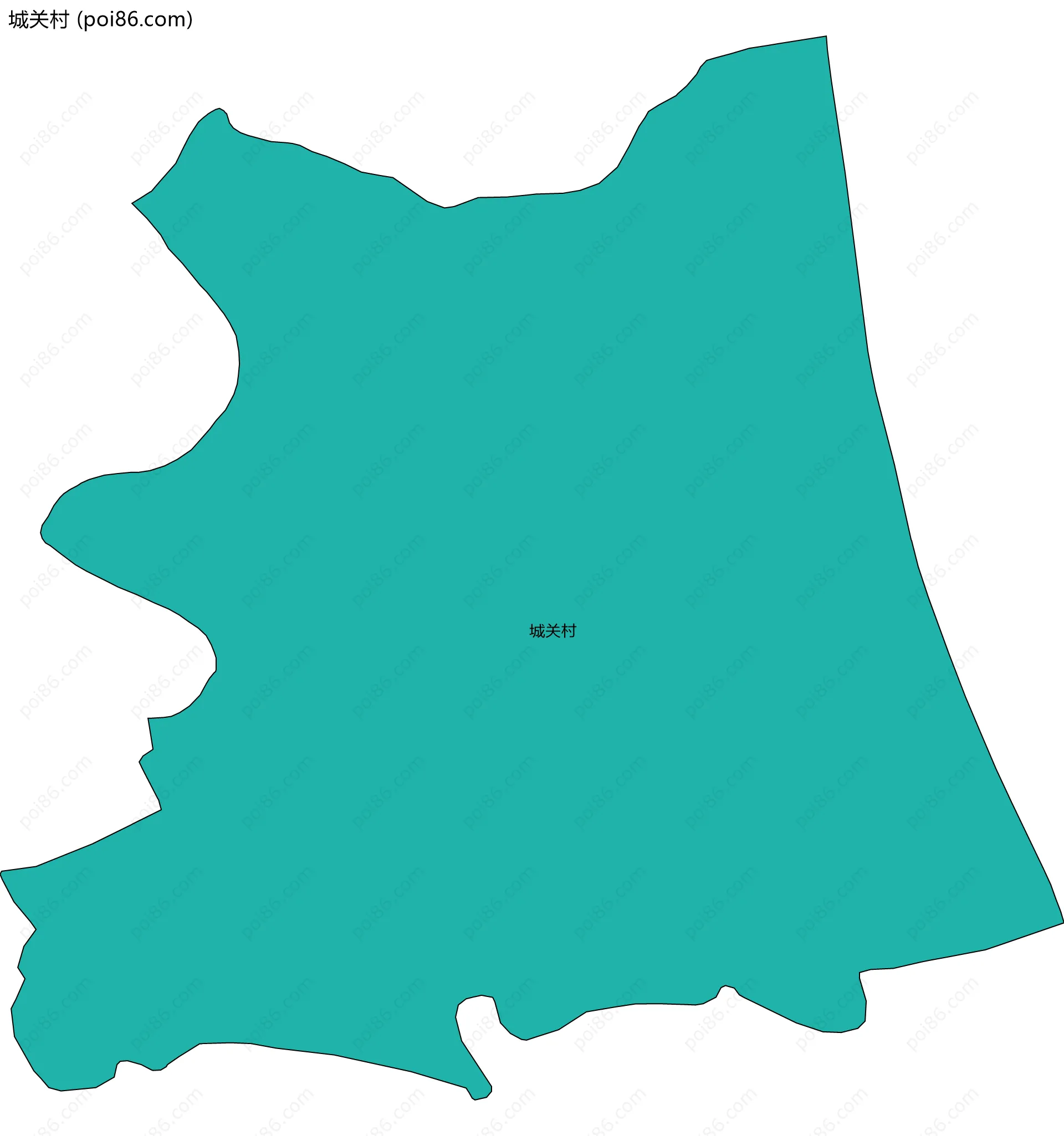 城关村边界地图