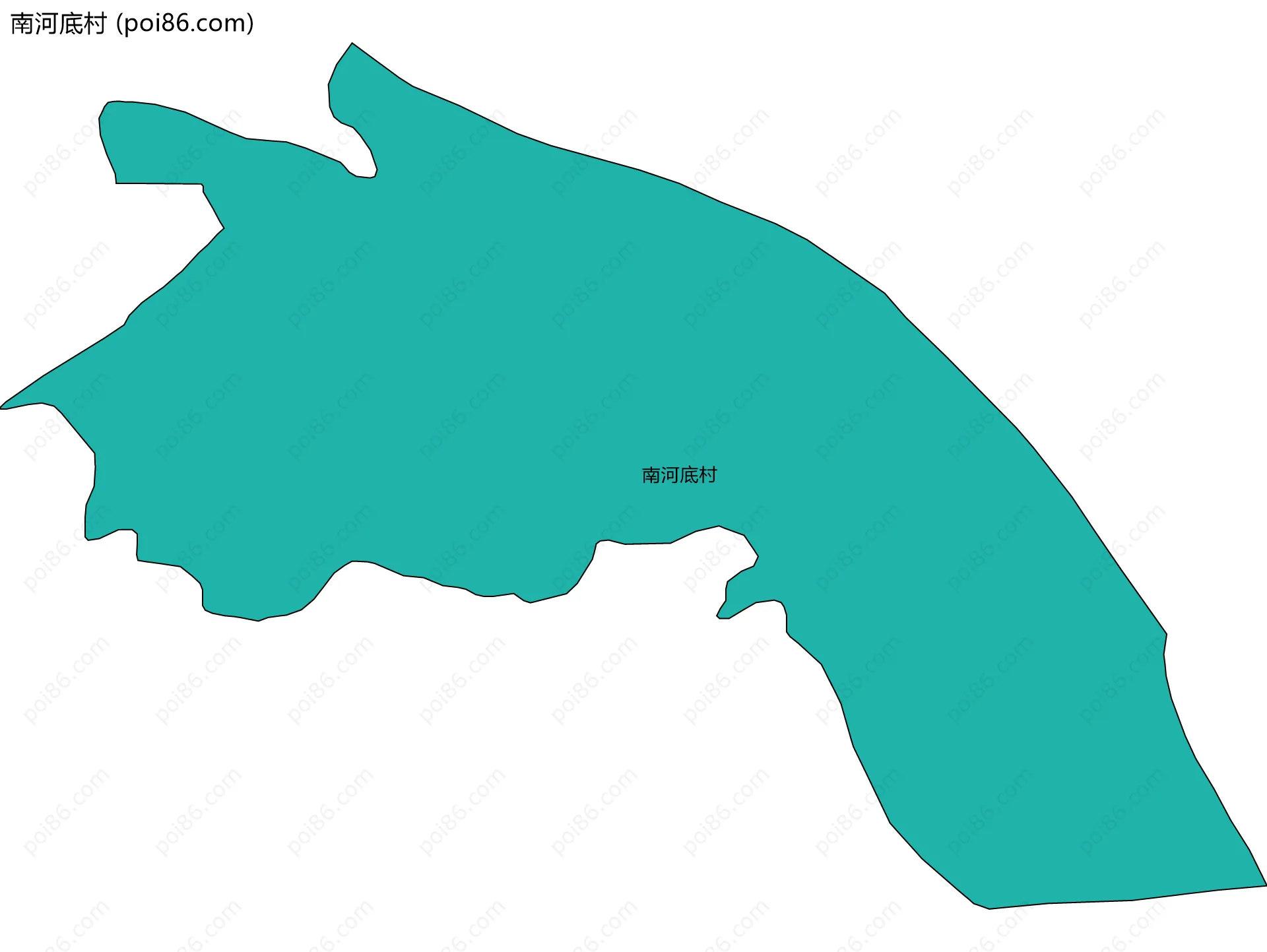 南河底村边界地图