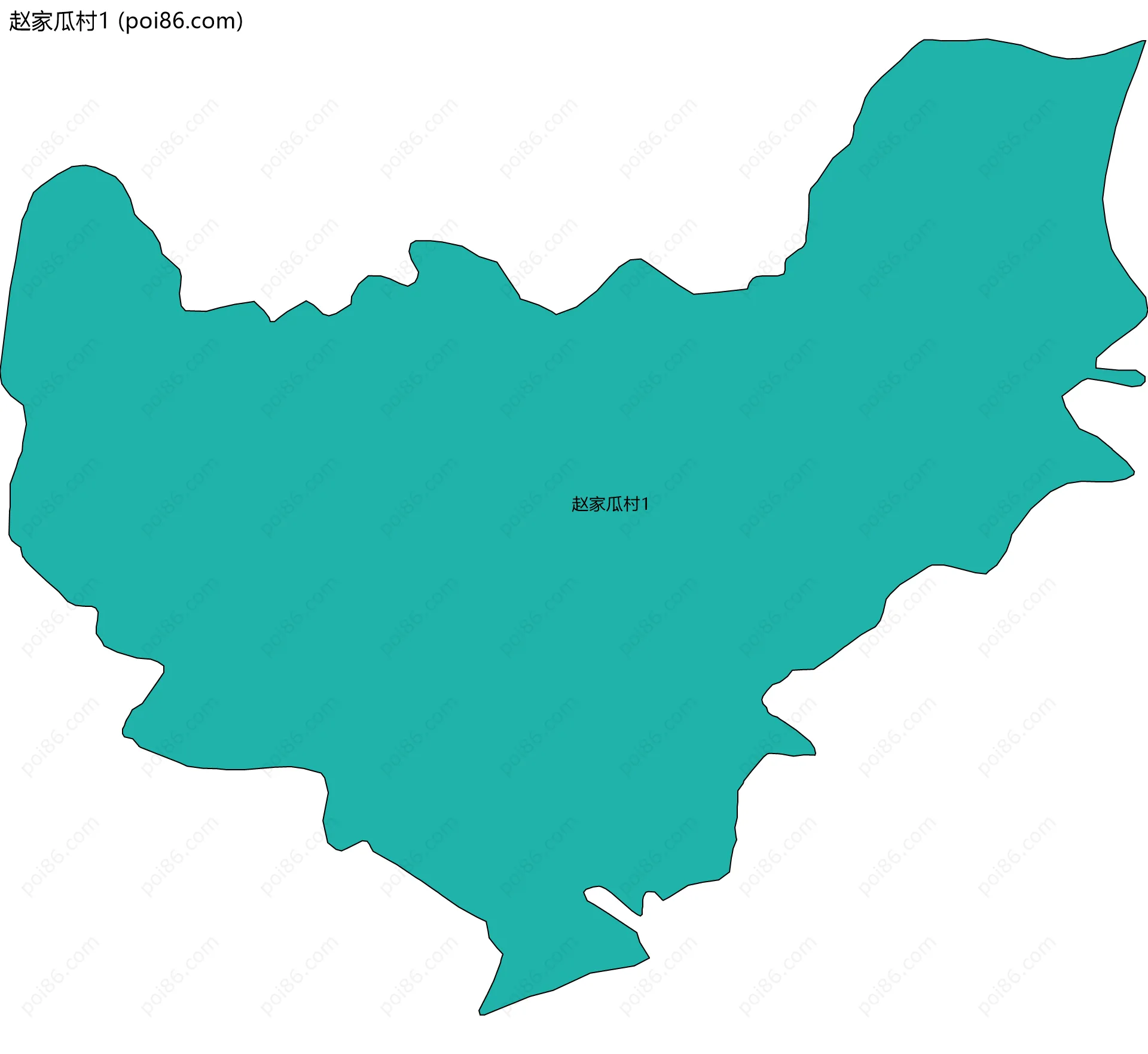 赵家瓜村1边界地图