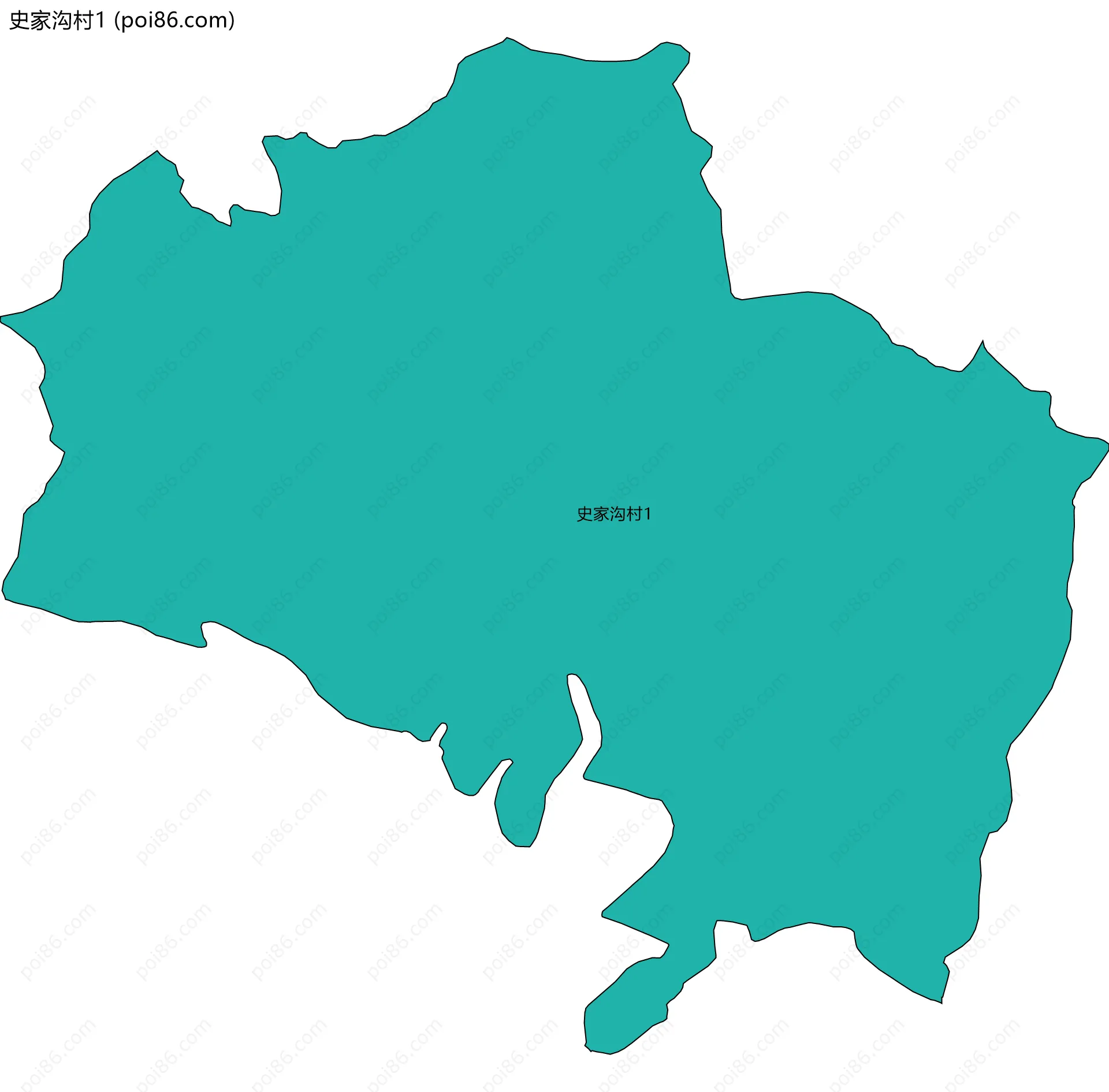 史家沟村1边界地图